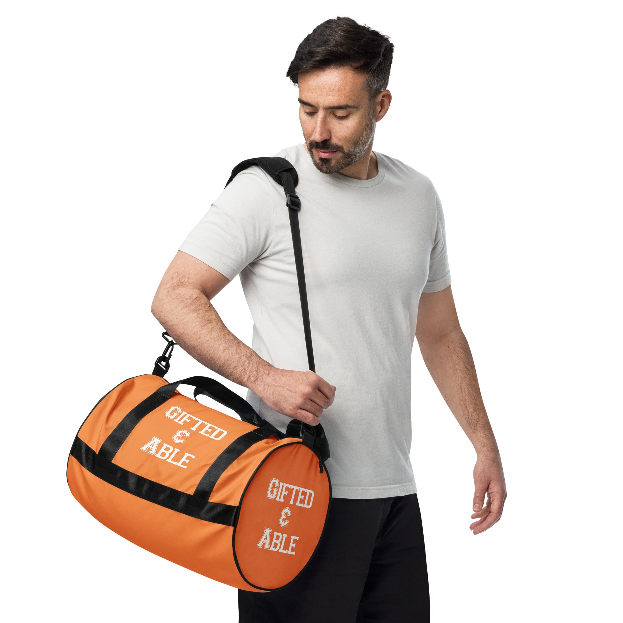 Orange Collegiate Gym Bag