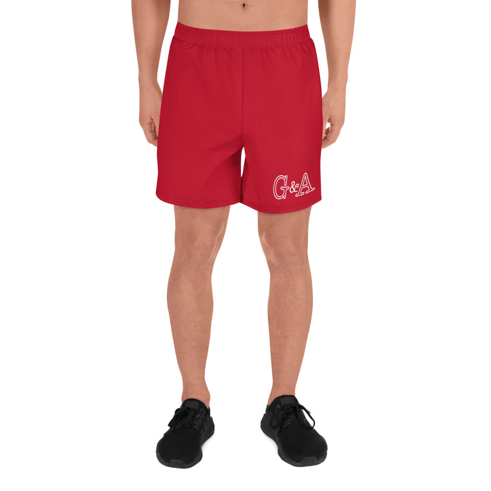 Red Men's Recycled Athletic Shorts