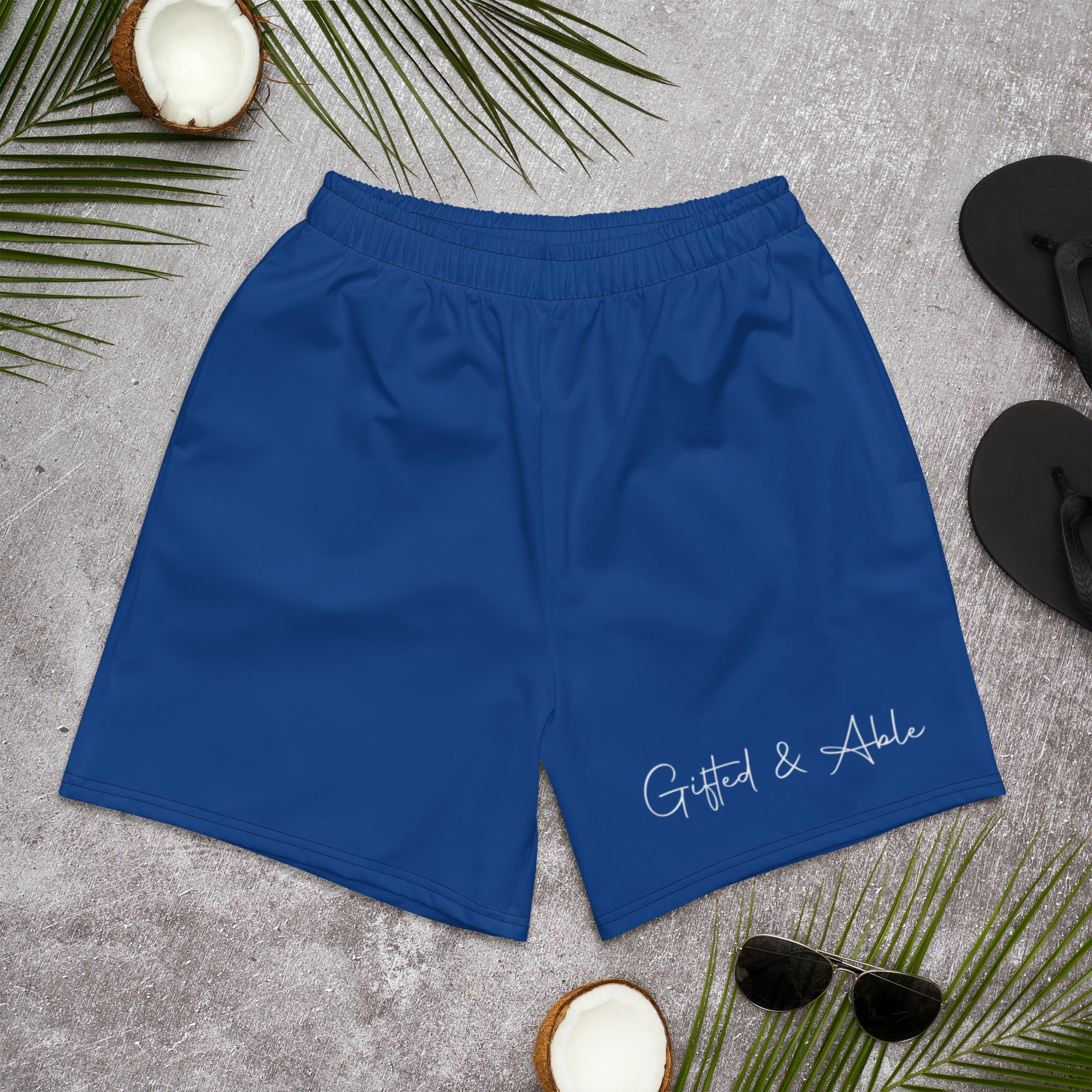 Royal Blue G&A Men's Recycled Athletic Shorts