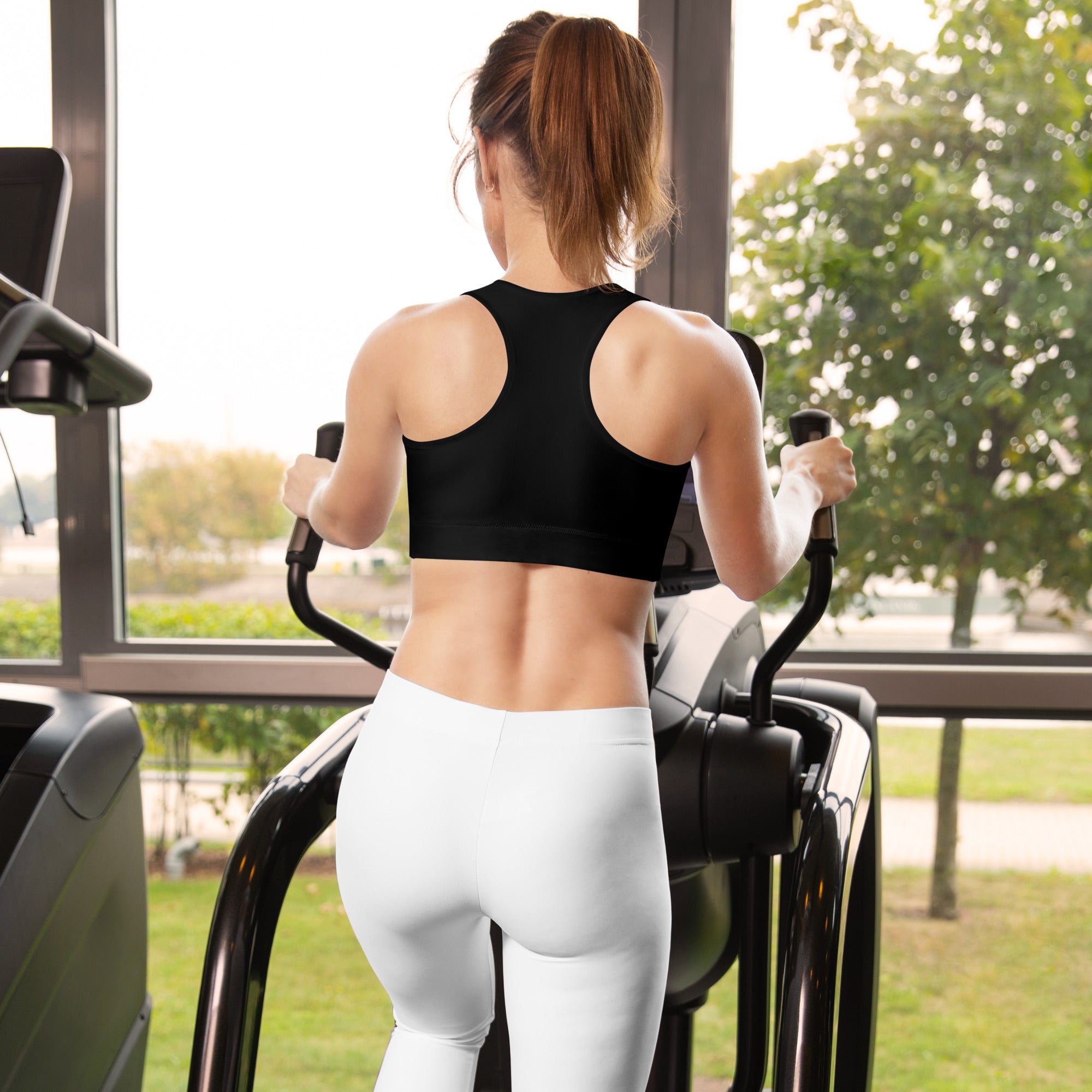 Black Signature Padded Sports Bra