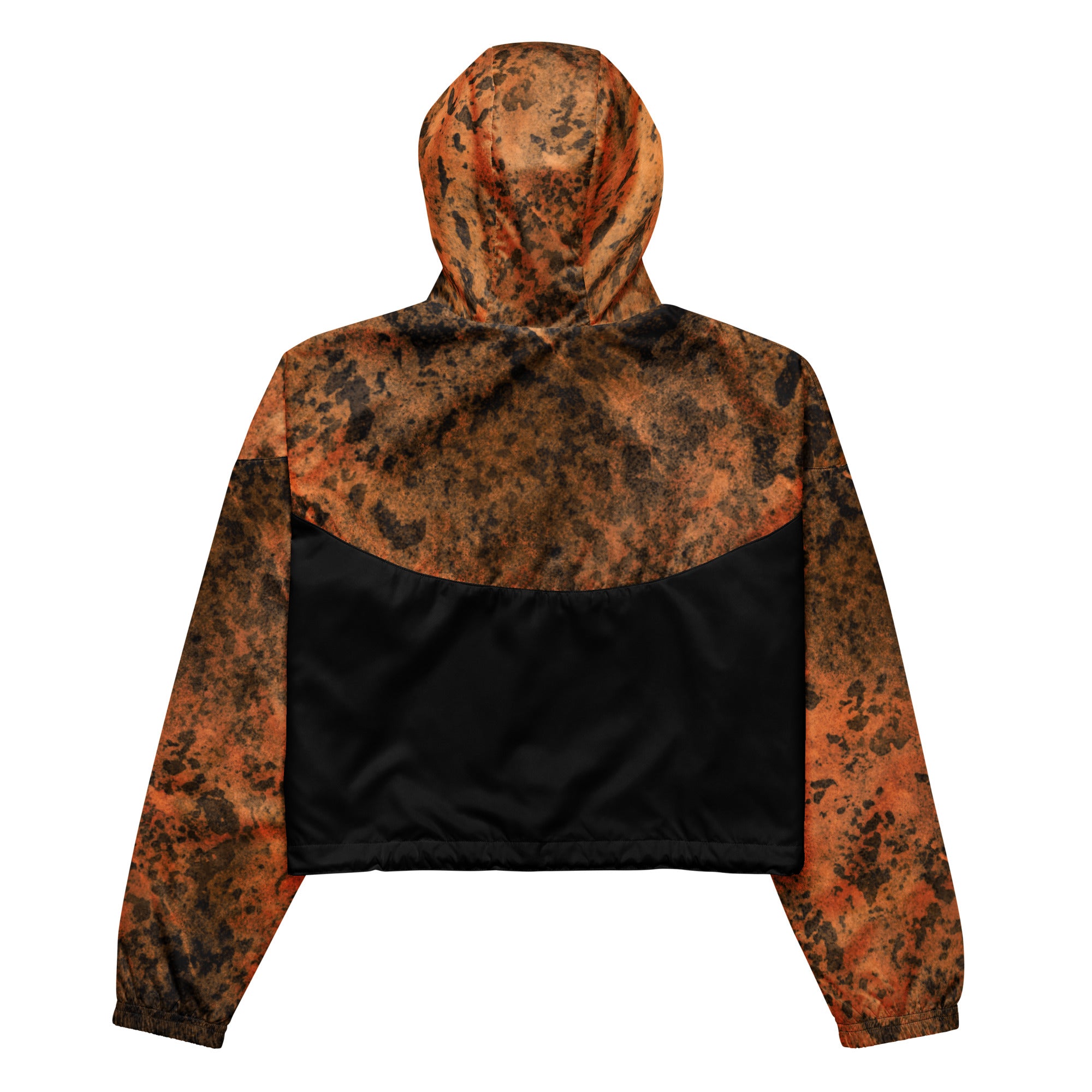 Orange Grunge cropped windbreaker