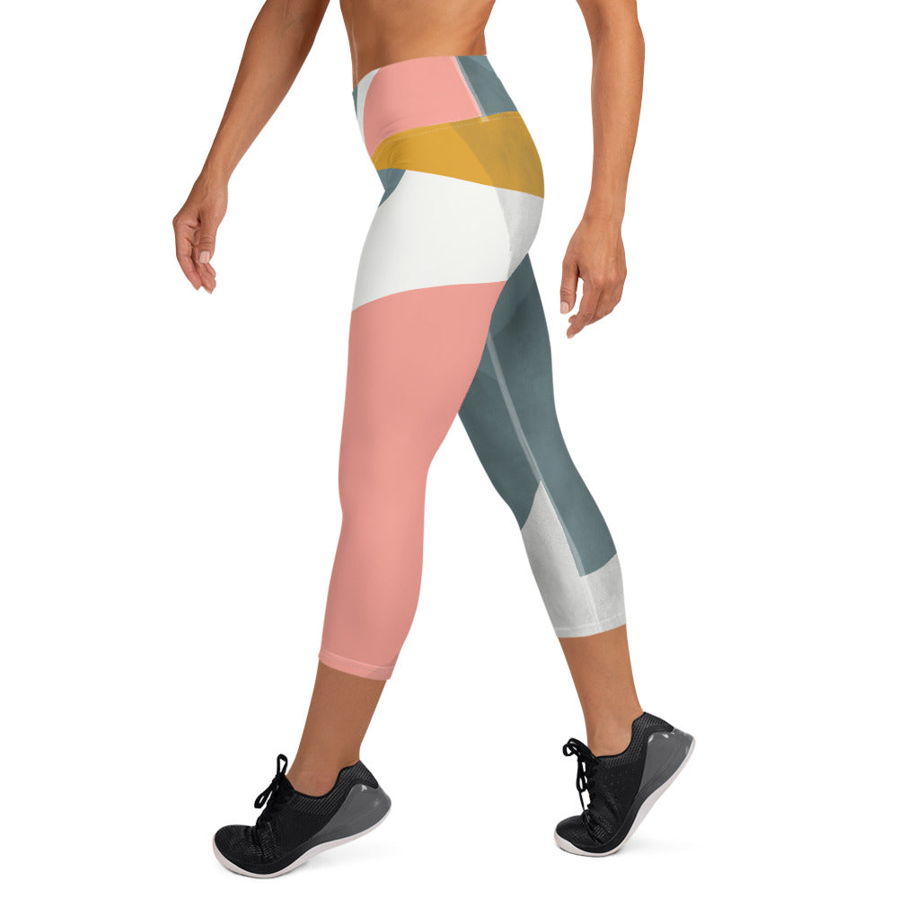 Mixed Up Yoga Capri Leggings