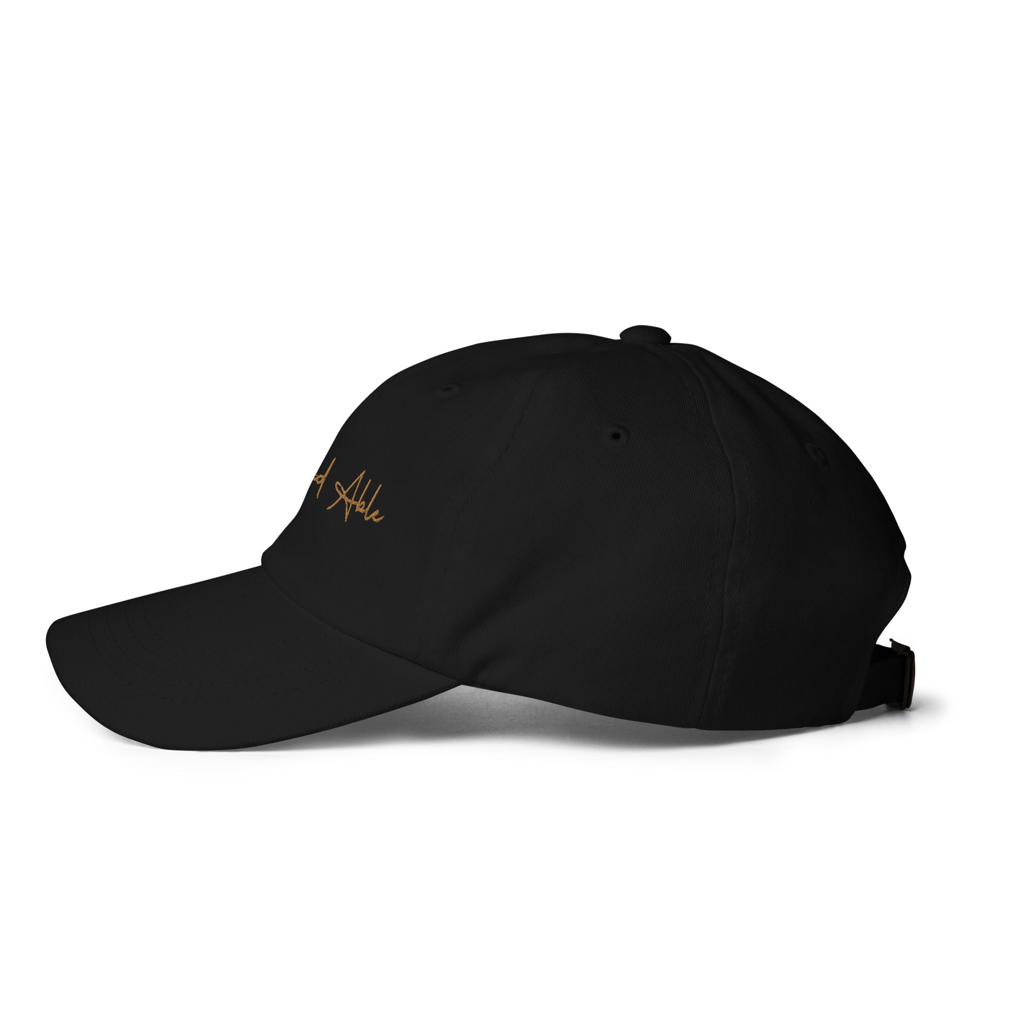 Gold Signature Embroidered Dad hat