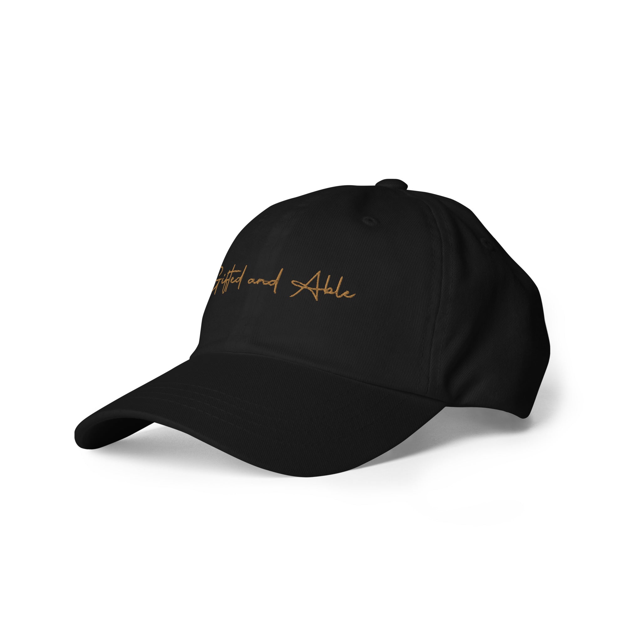 Gold Signature Embroidered Dad hat