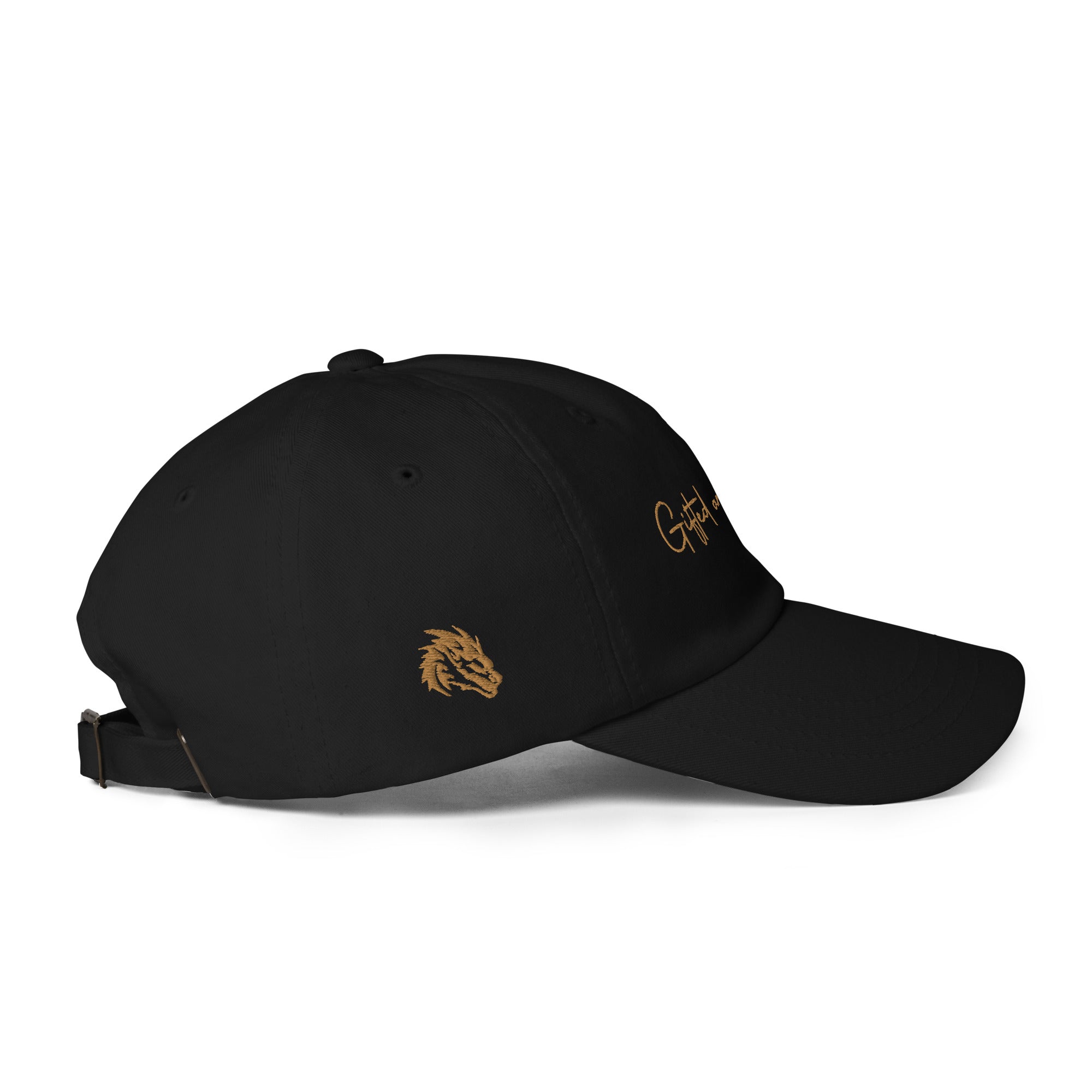 Gold Signature Embroidered Dad hat