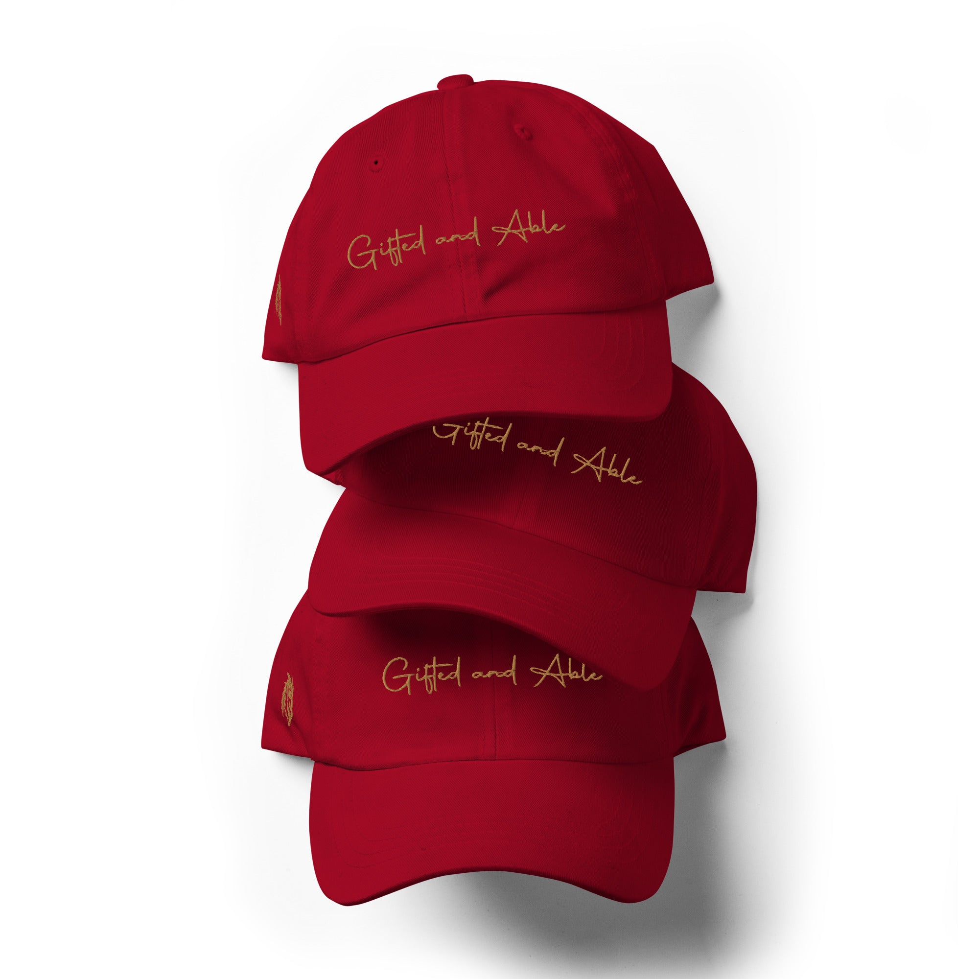 Gold Signature Embroidered Dad hat