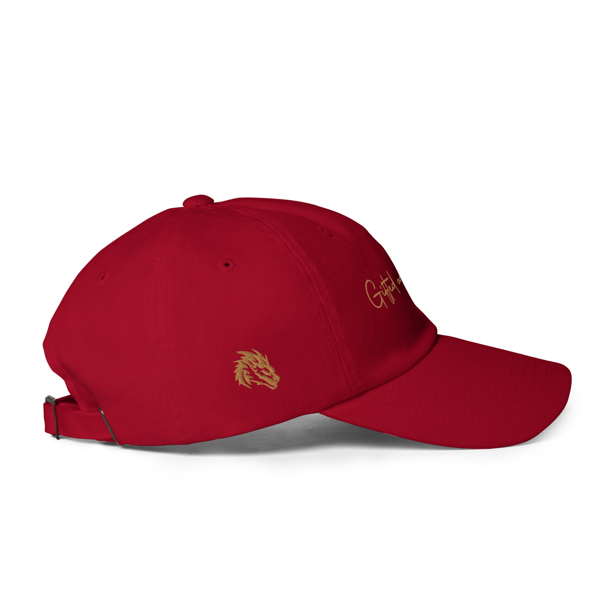 Gold Signature Embroidered Dad hat
