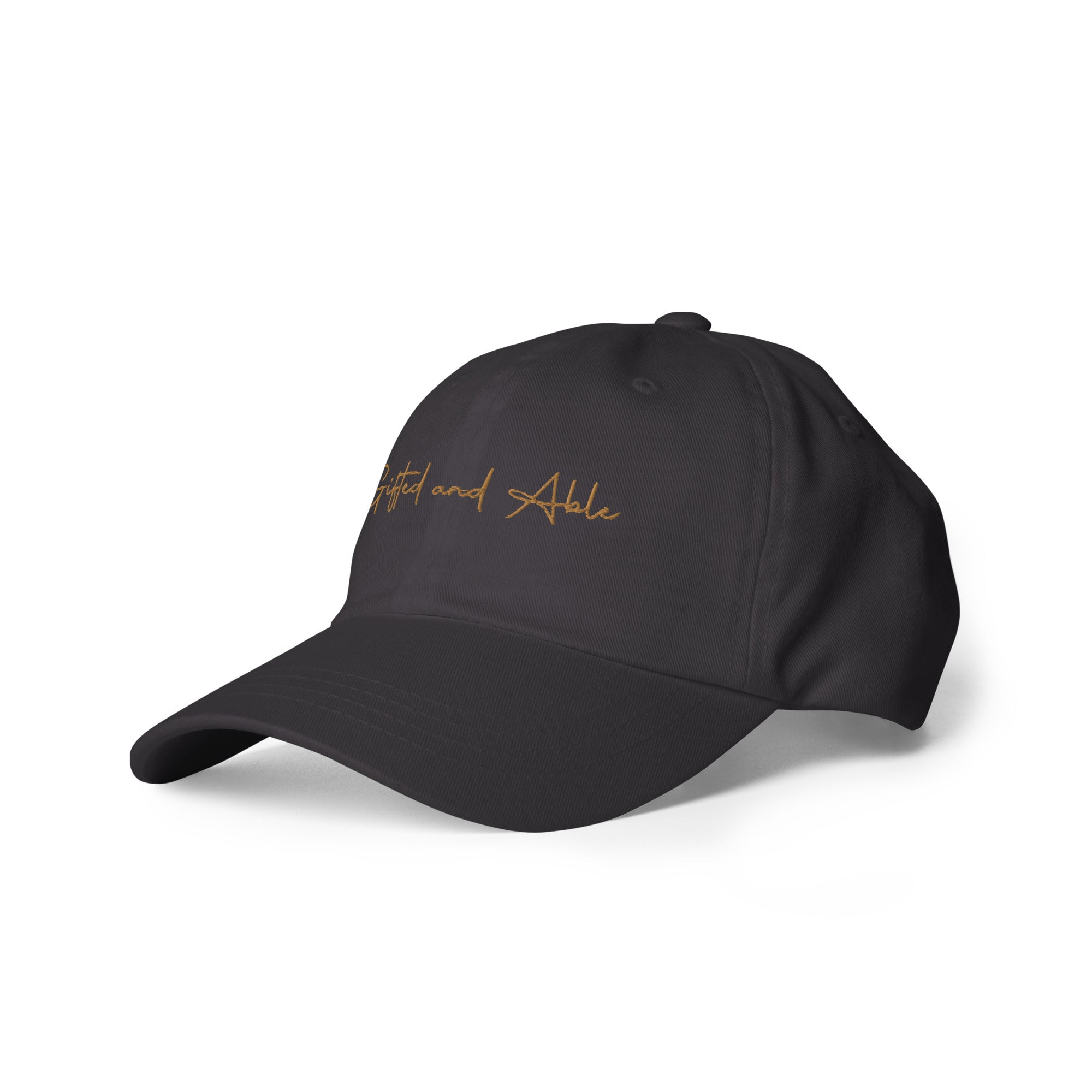Gold Signature Embroidered Dad hat