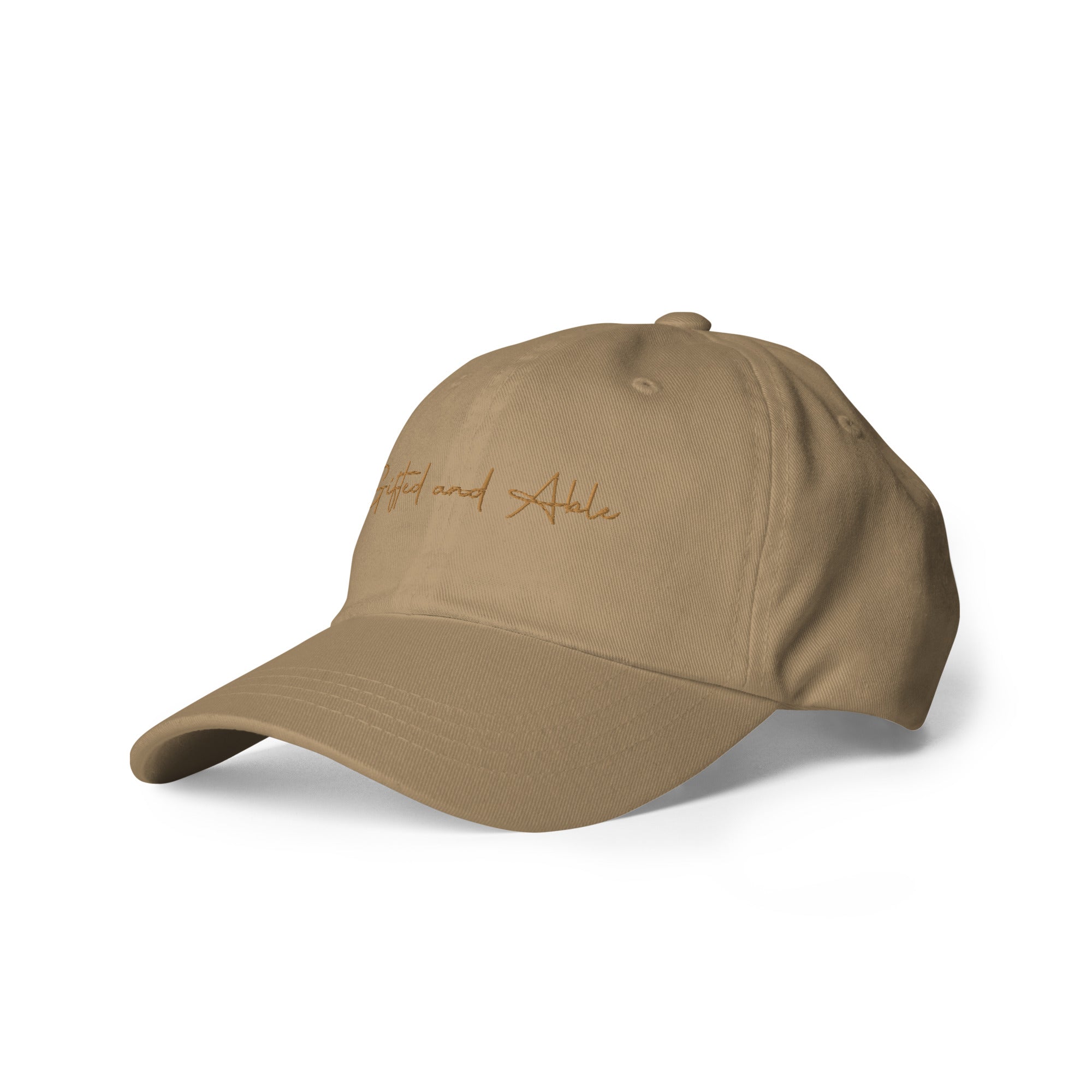Gold Signature Embroidered Dad hat