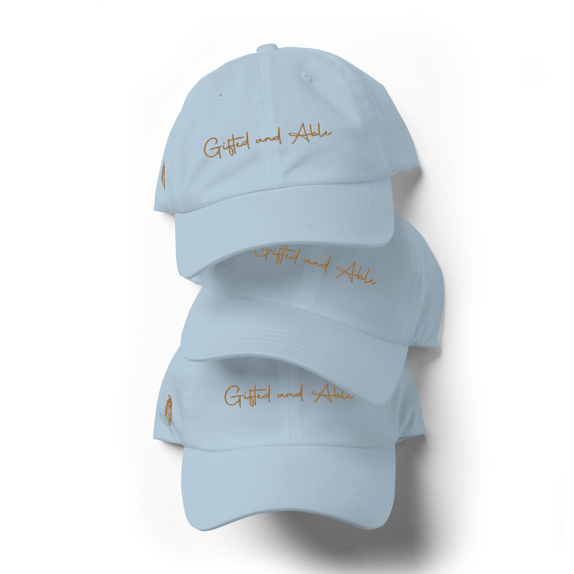 Gold Signature Embroidered Dad hat