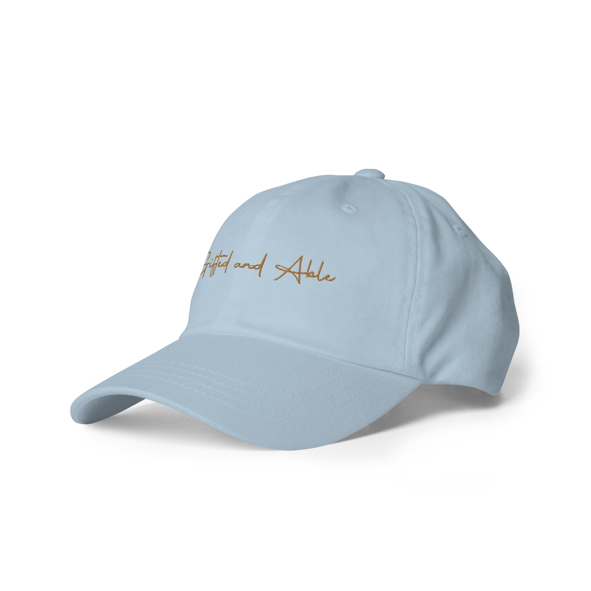 Gold Signature Embroidered Dad hat