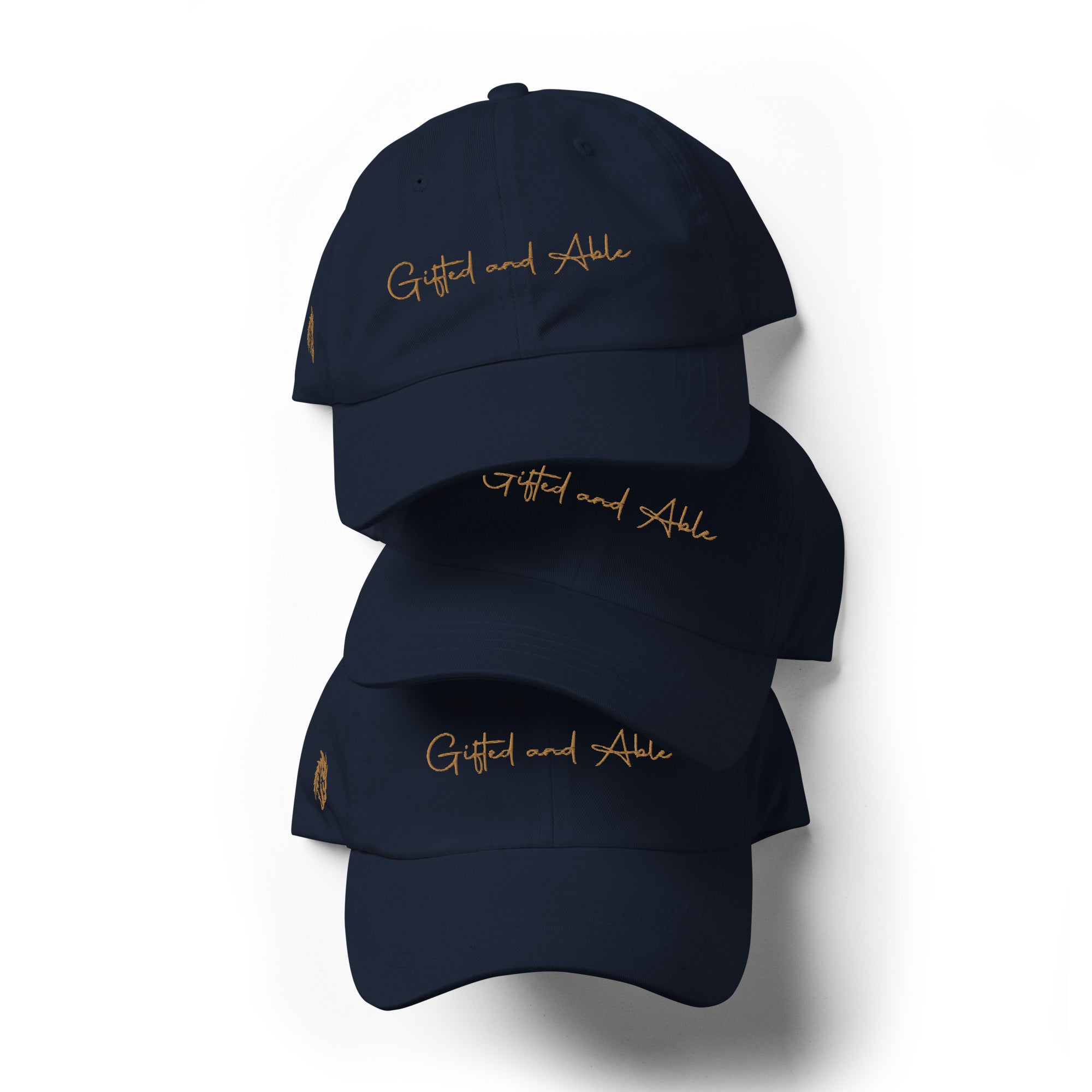 Gold Signature Embroidered Dad hat
