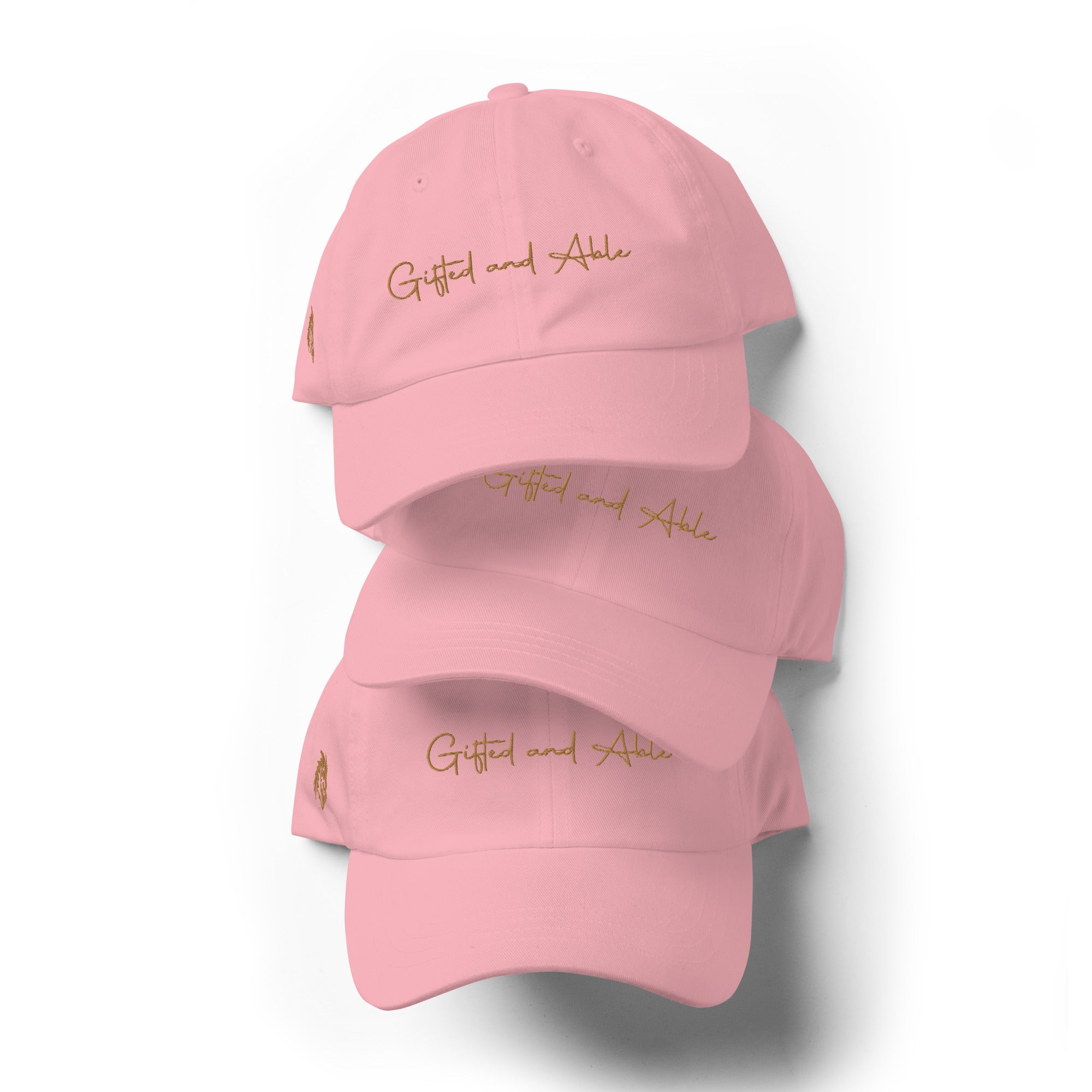 Gold Signature Embroidered Dad hat