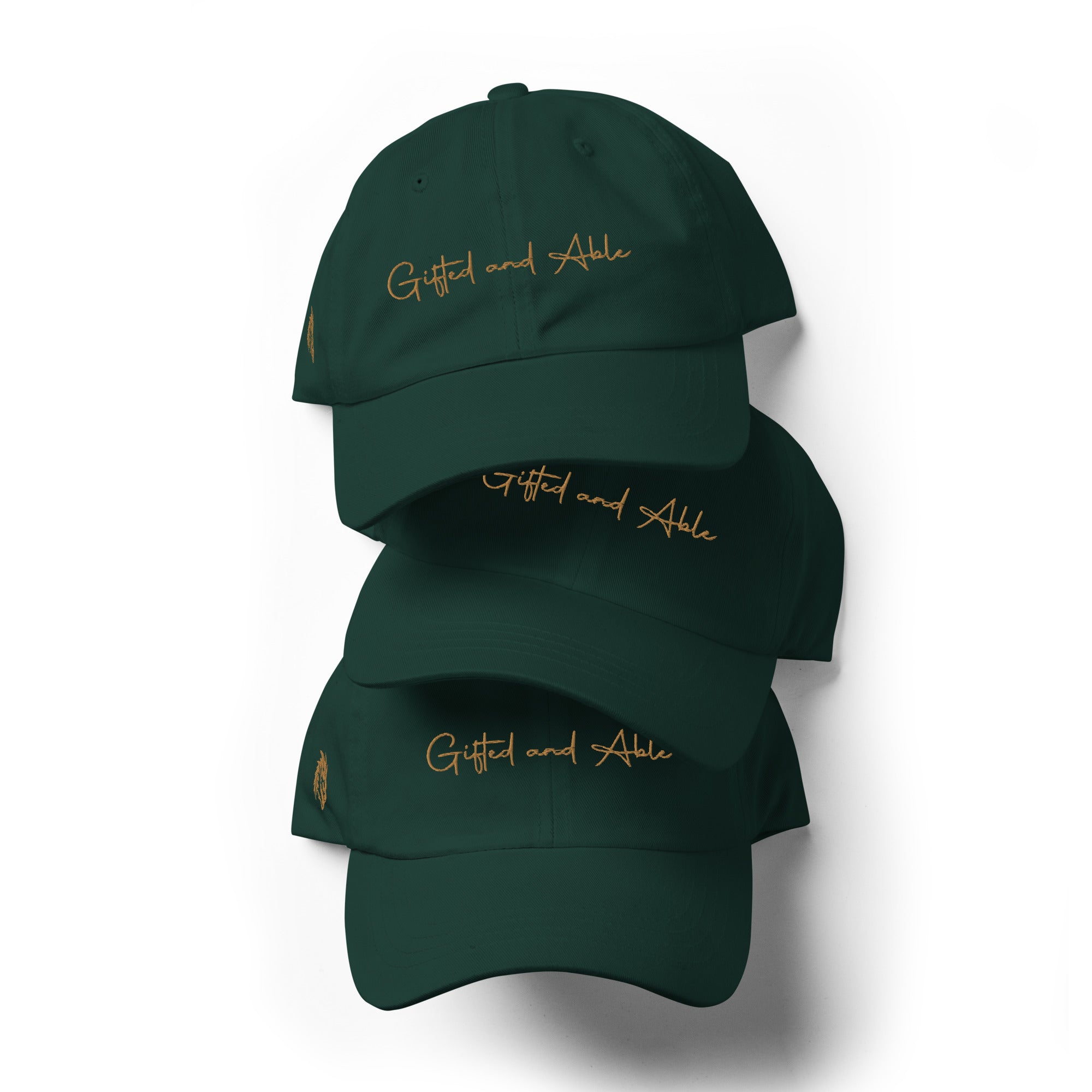 Gold Signature Embroidered Dad hat