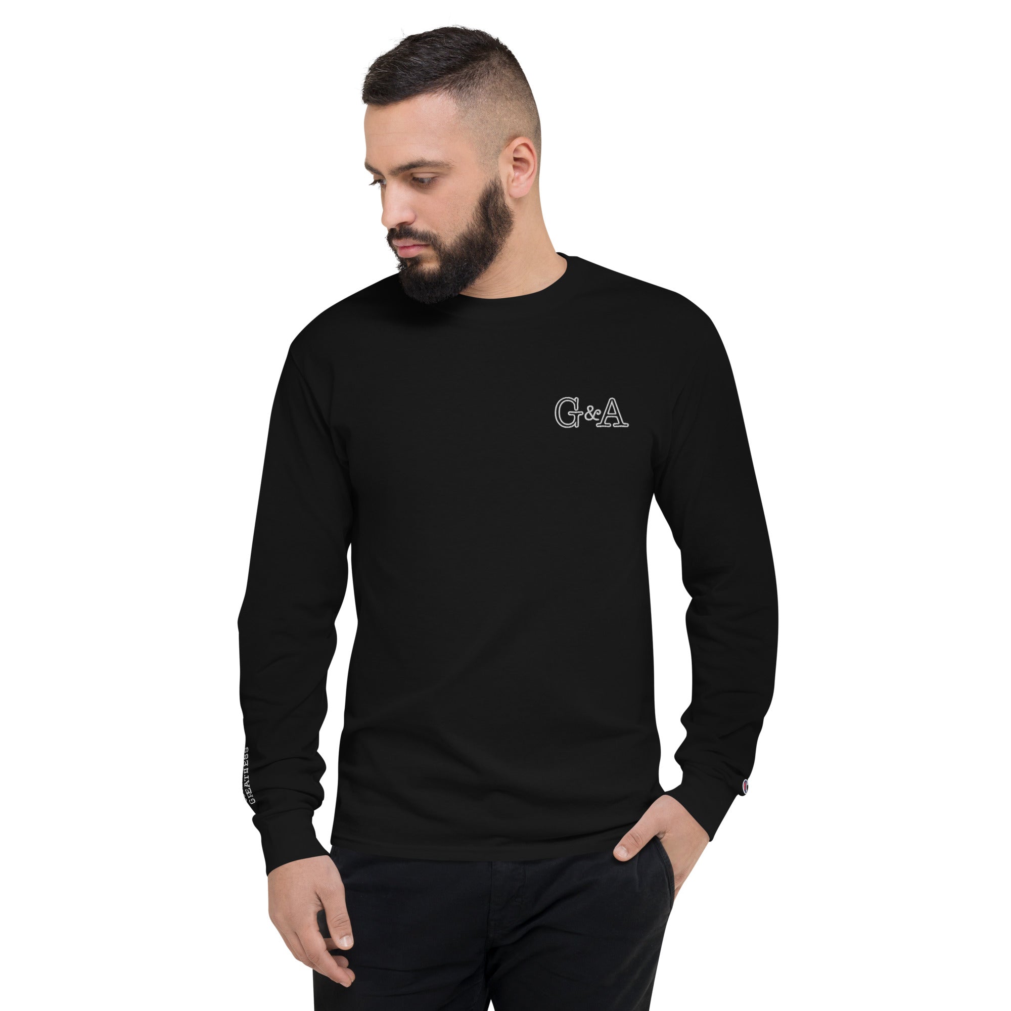 Men's G&A Embroidered Champion Long Sleeve Shirt