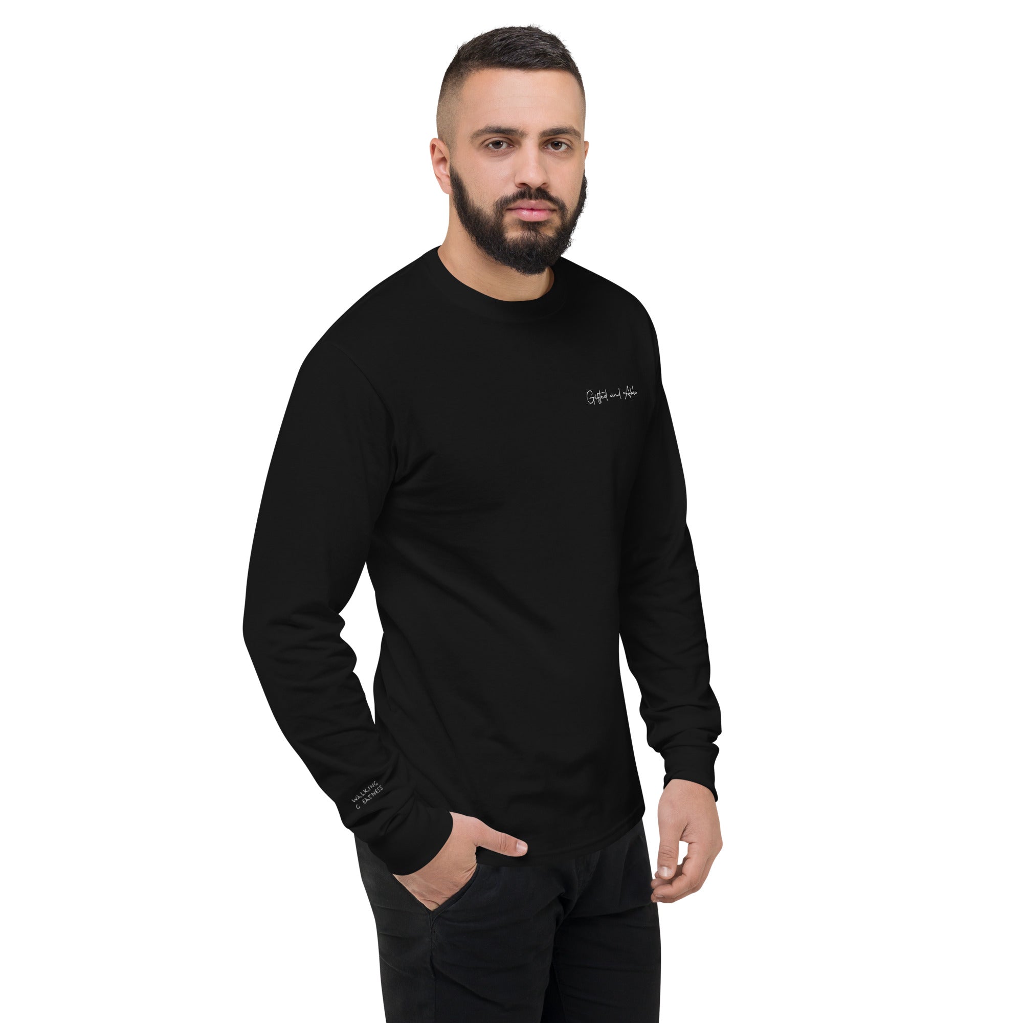 Champion Men's Embroidered Long Sleeve Shirt