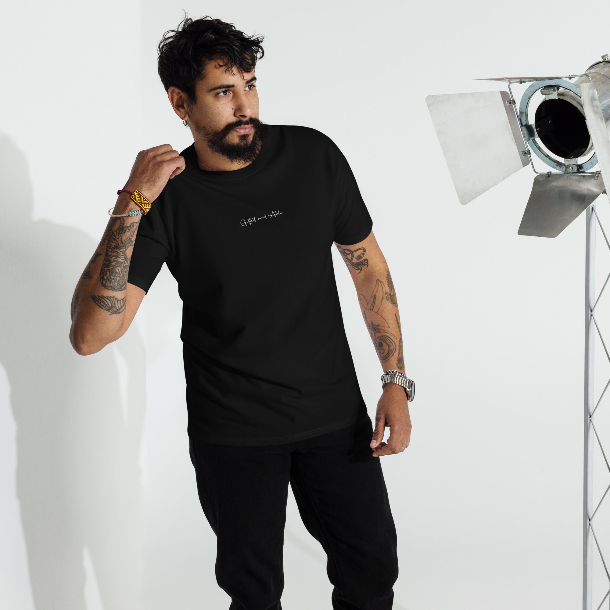 Men’s premium heavyweight Embroidered tee