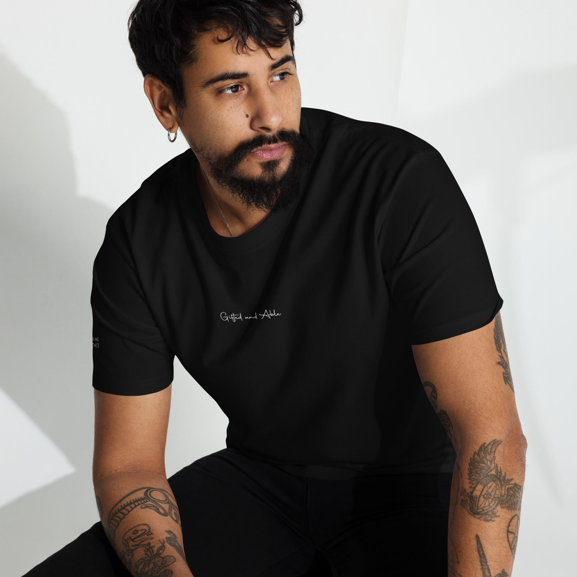 Men’s premium heavyweight Embroidered tee