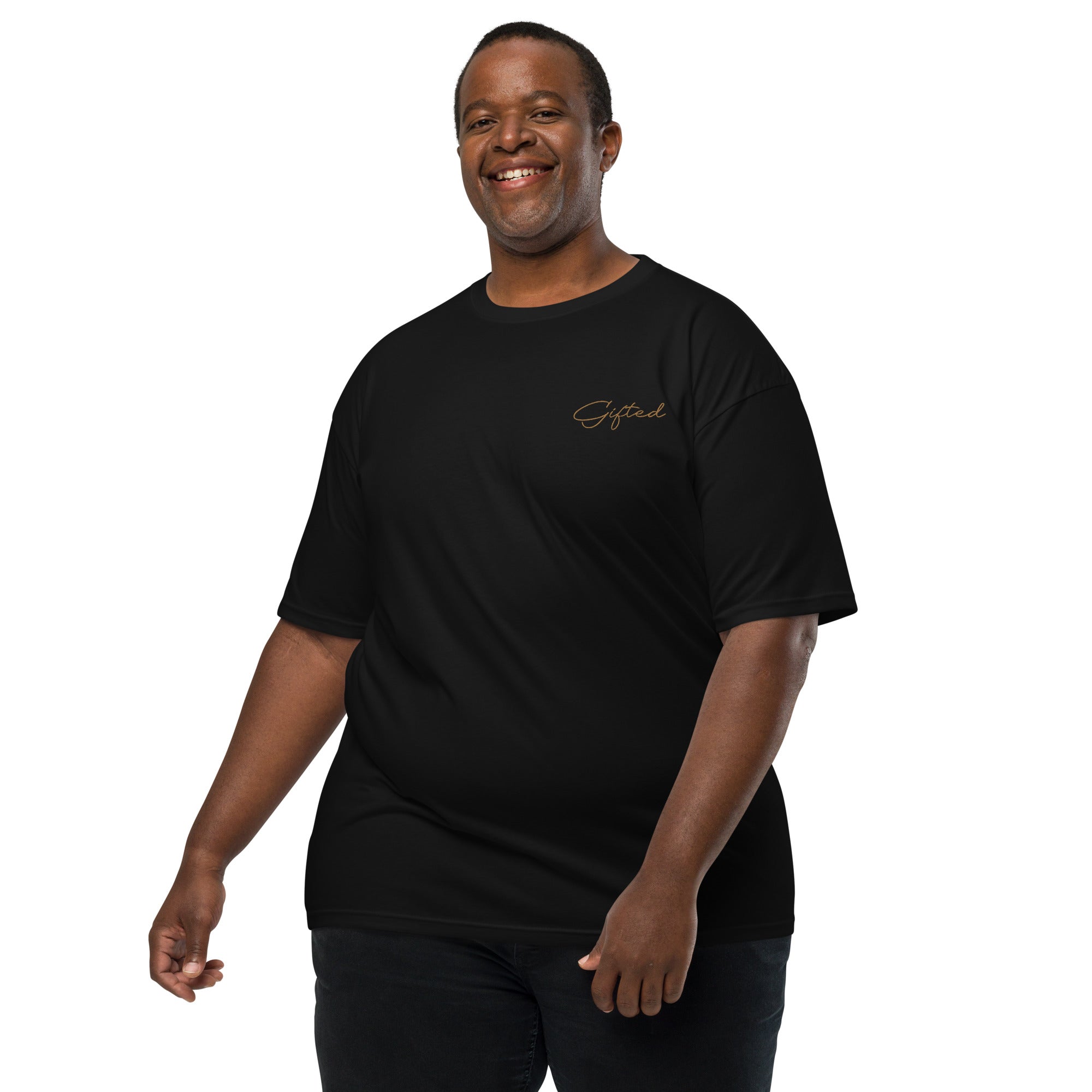 Gifted Gold Corner Embroidered Men’s premium heavyweight tee