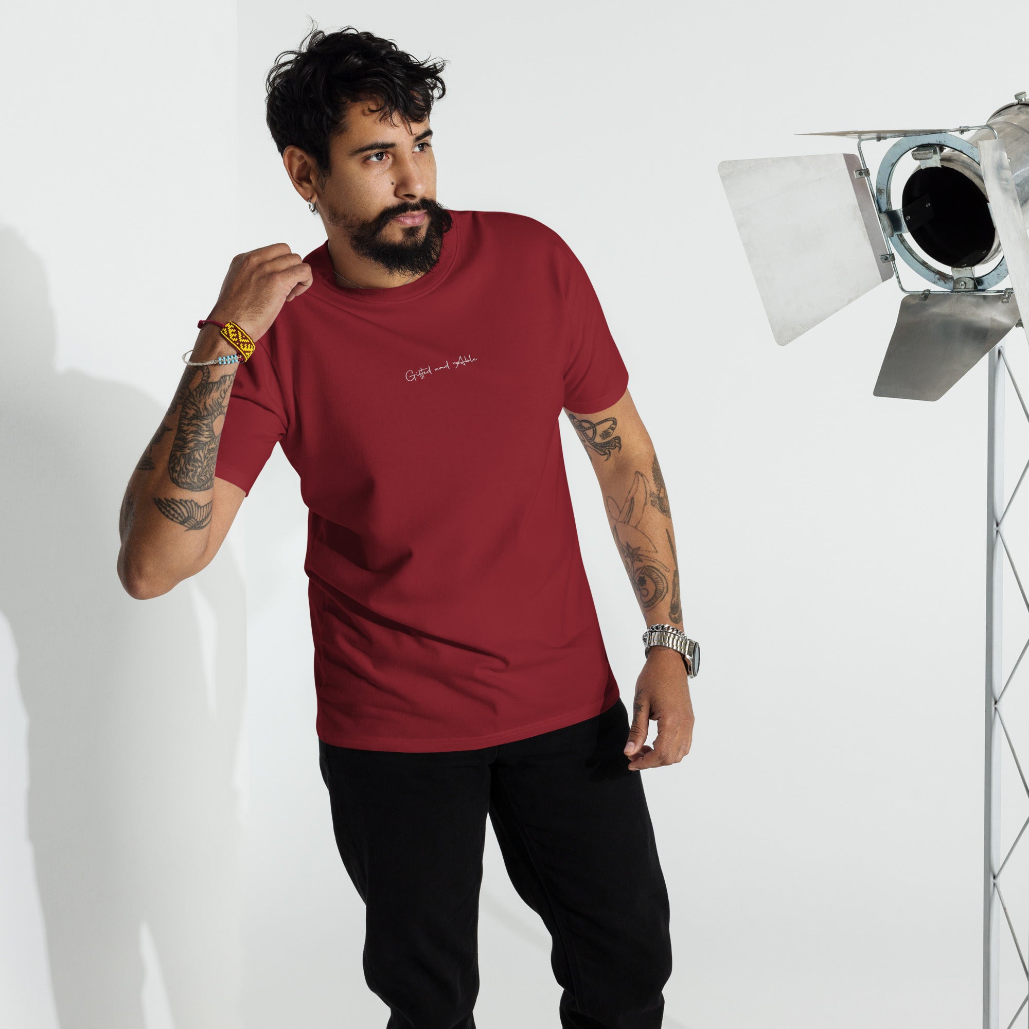 Men’s premium heavyweight Embroidered tee