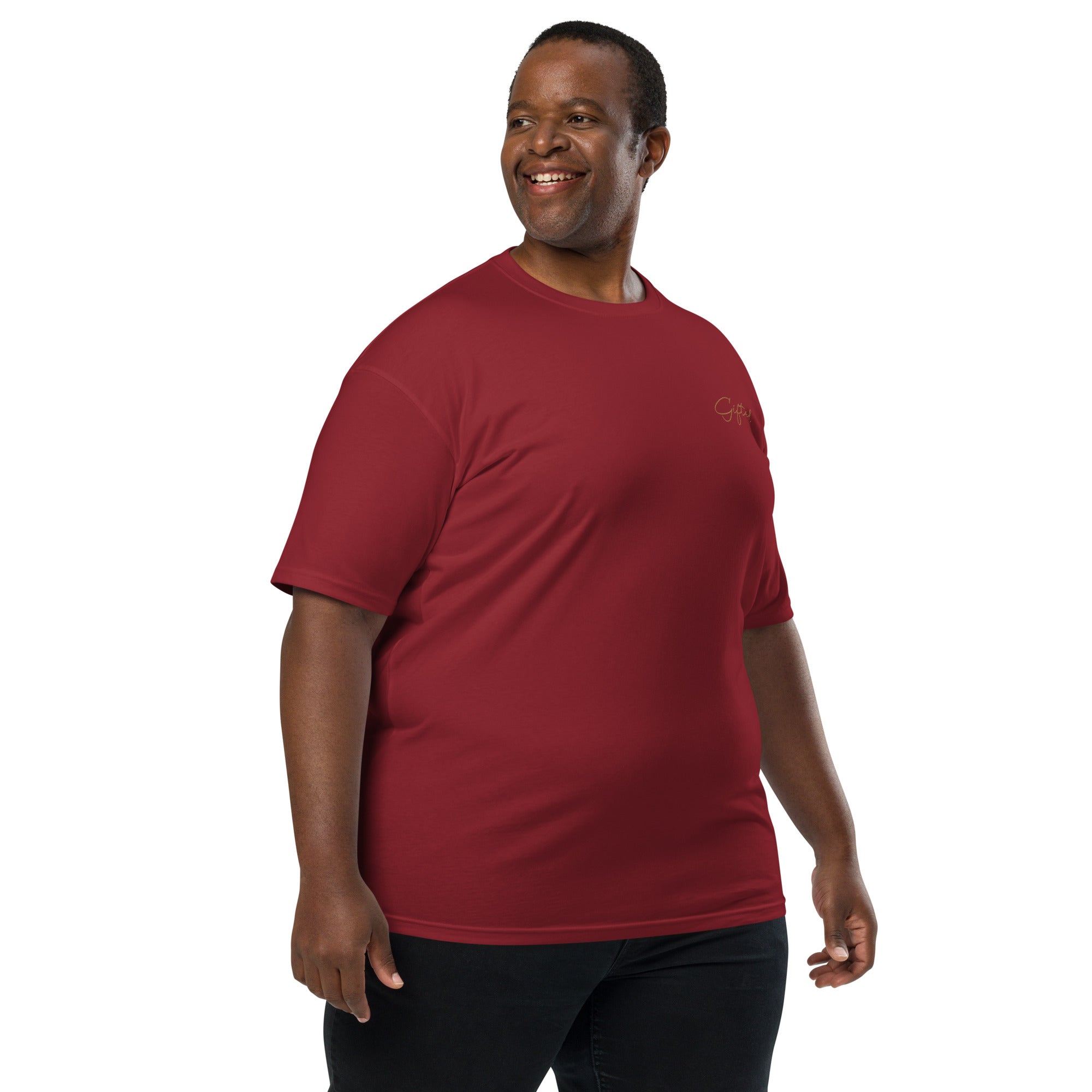 Gifted Gold Corner Embroidered Men’s premium heavyweight tee
