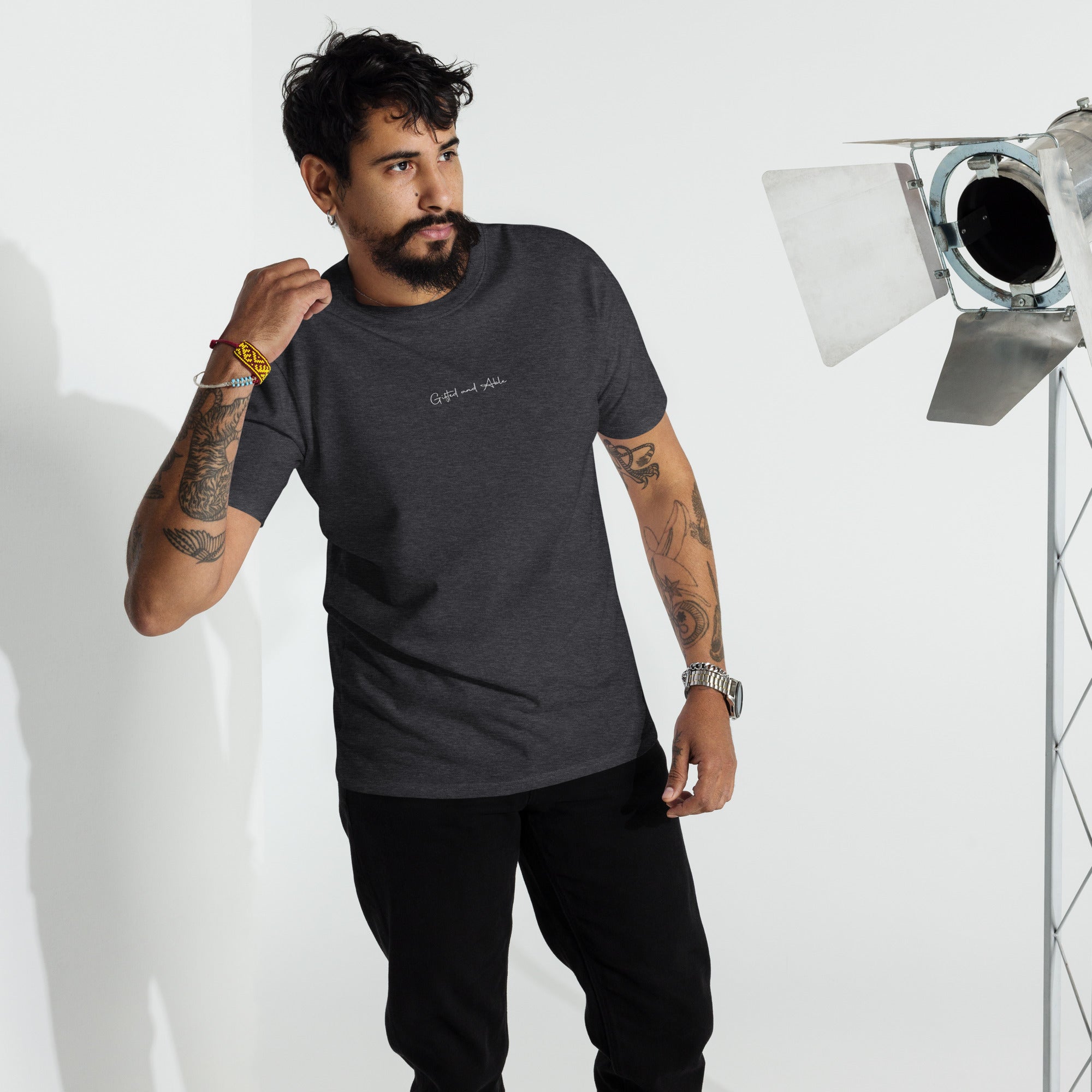Men’s premium heavyweight Embroidered tee