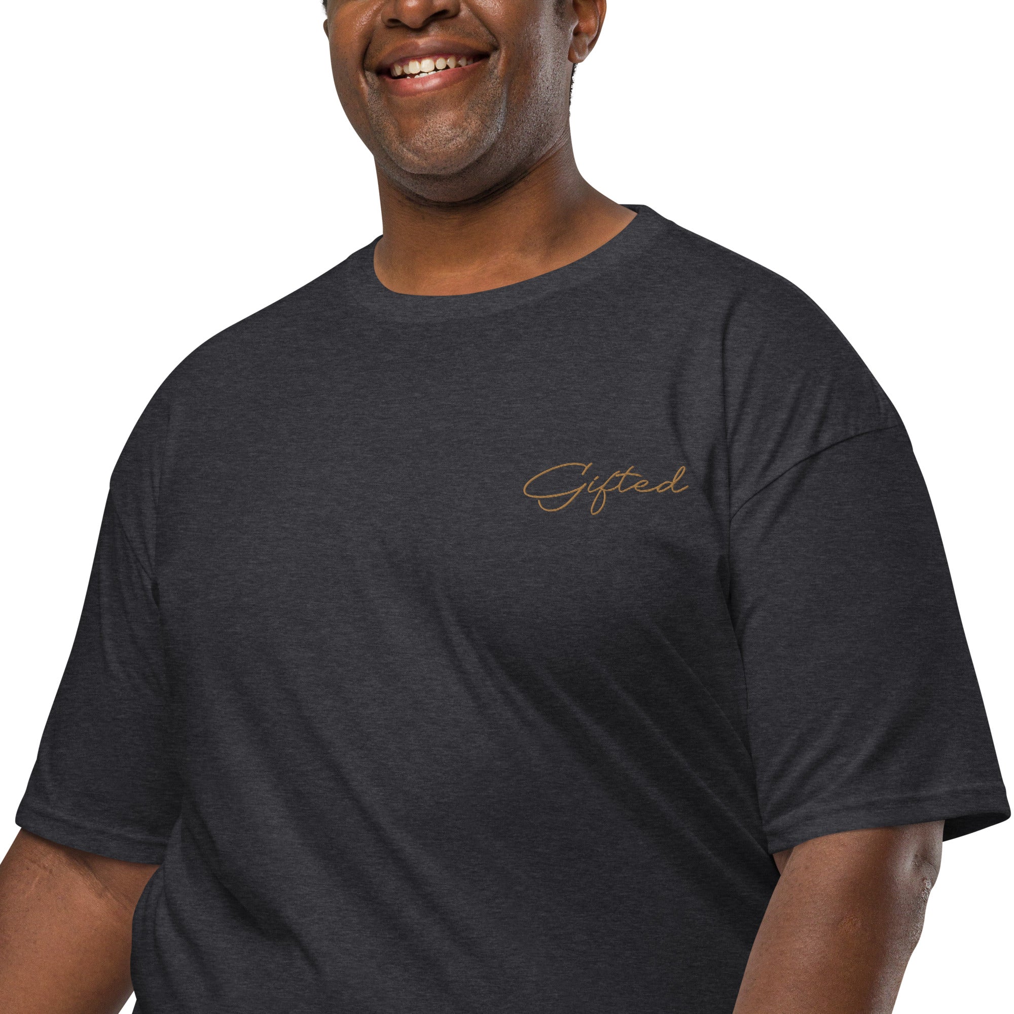 Gifted Gold Corner Embroidered Men’s premium heavyweight tee