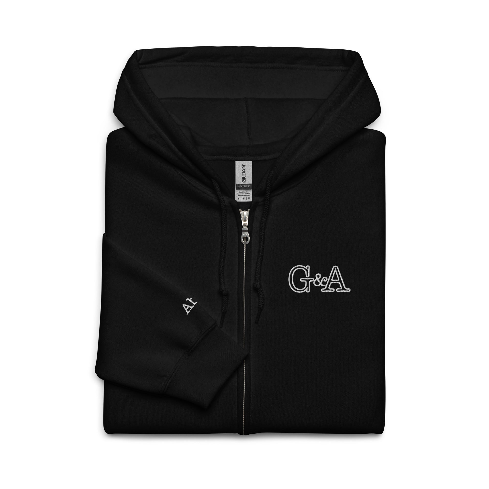 G&A Embroidered Full Zip Hooded Jacket