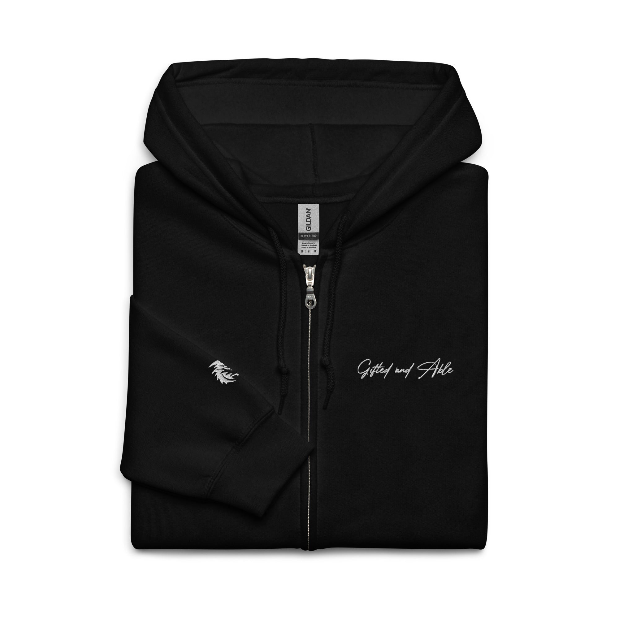 Dragon Embroidered Full-Zip G&A Hooded Jacket