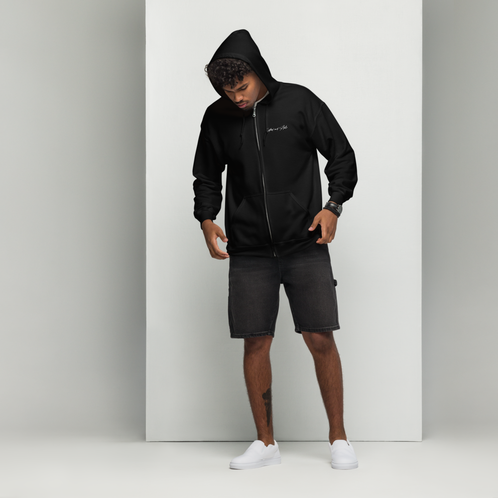 Dragon Embroidered Full-Zip G&A Hooded Jacket