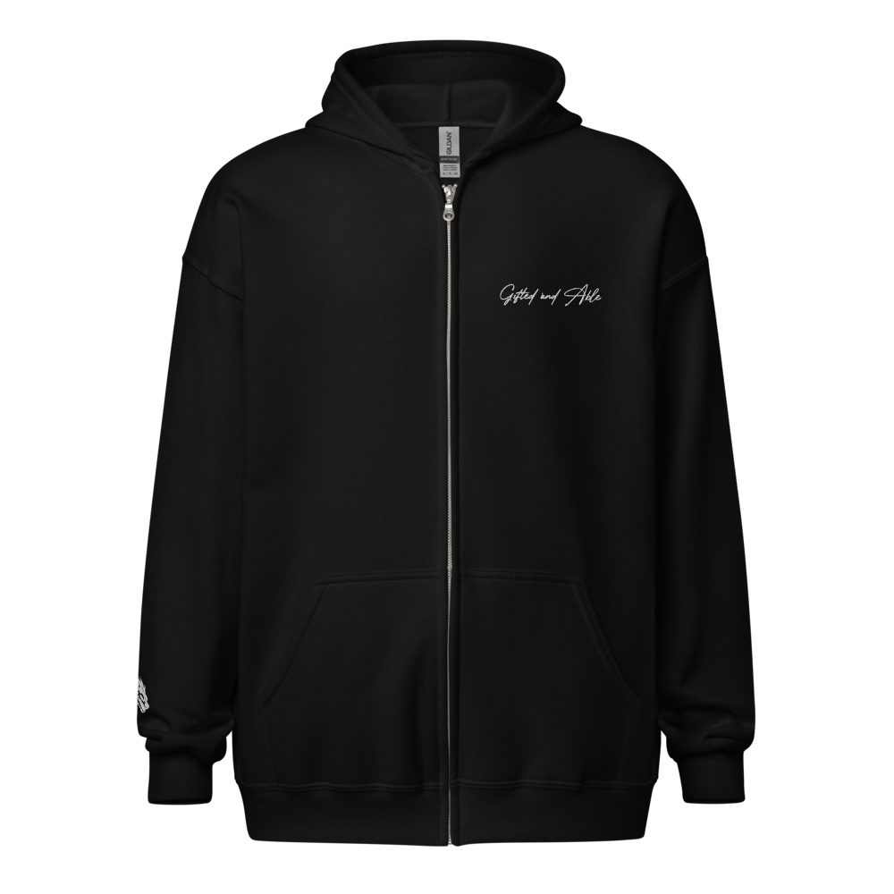Dragon Embroidered Full-Zip G&A Hooded Jacket