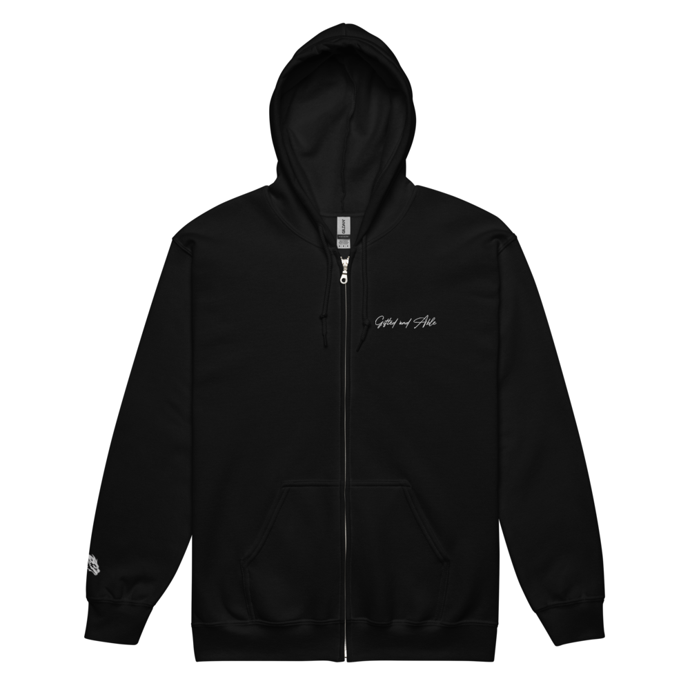 Dragon Embroidered Full-Zip G&A Hooded Jacket