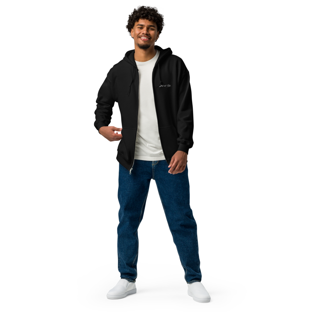 Dragon Embroidered Full-Zip G&A Hooded Jacket