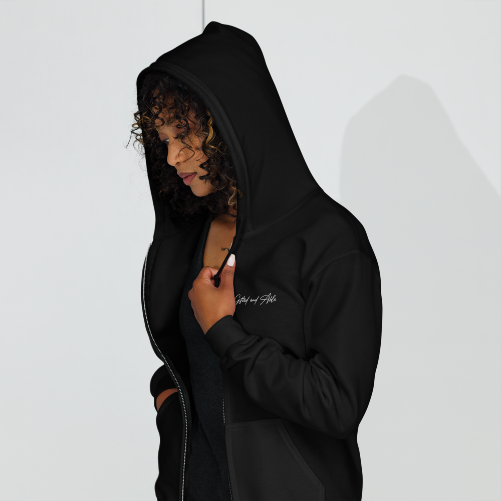 Dragon Embroidered Full-Zip G&A Hooded Jacket