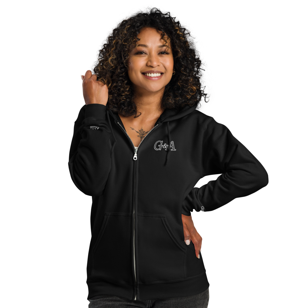 G&A Embroidered Full Zip Hooded Jacket