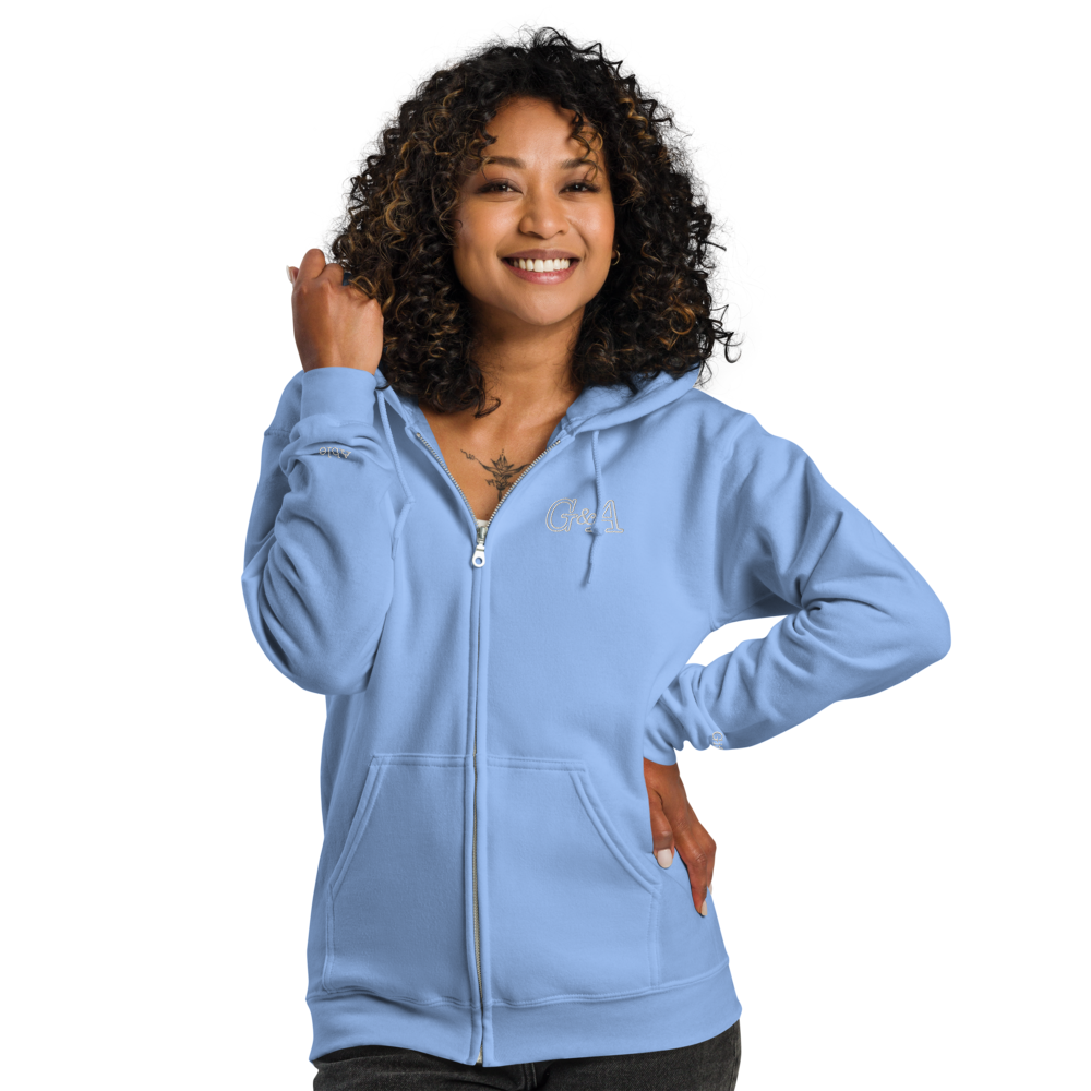 G&A Embroidered Full Zip Hooded Jacket