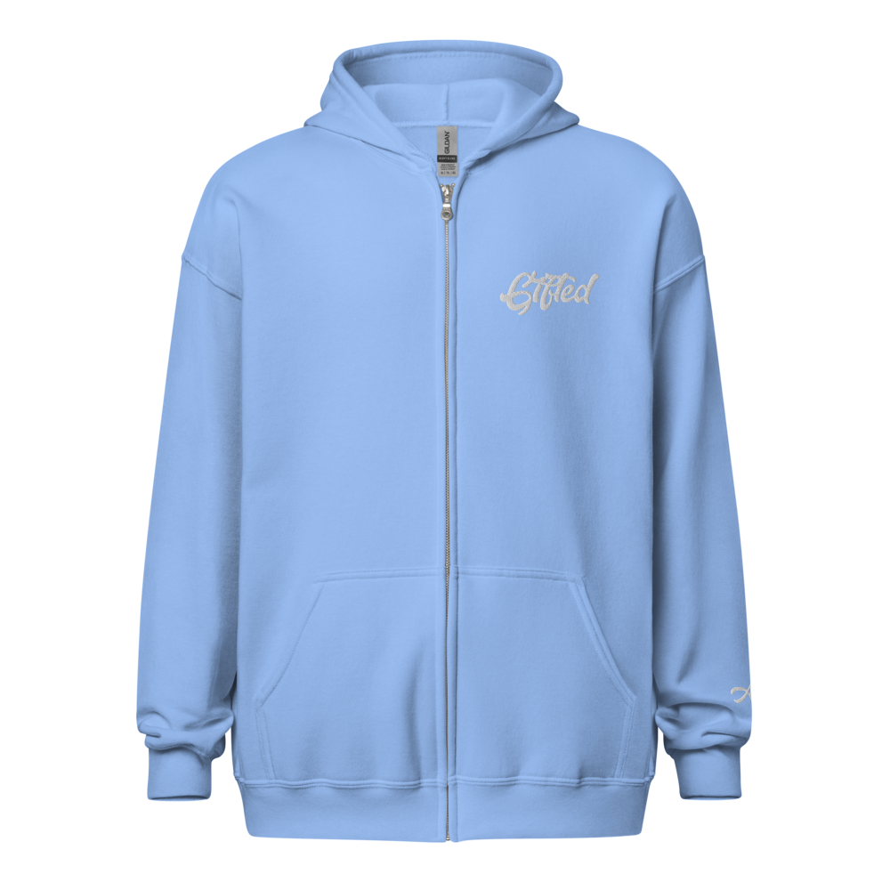 "Gifted" Embroidered Full-Zip Hooded Jacket