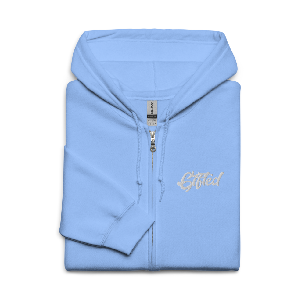 "Gifted" Embroidered Full-Zip Hooded Jacket