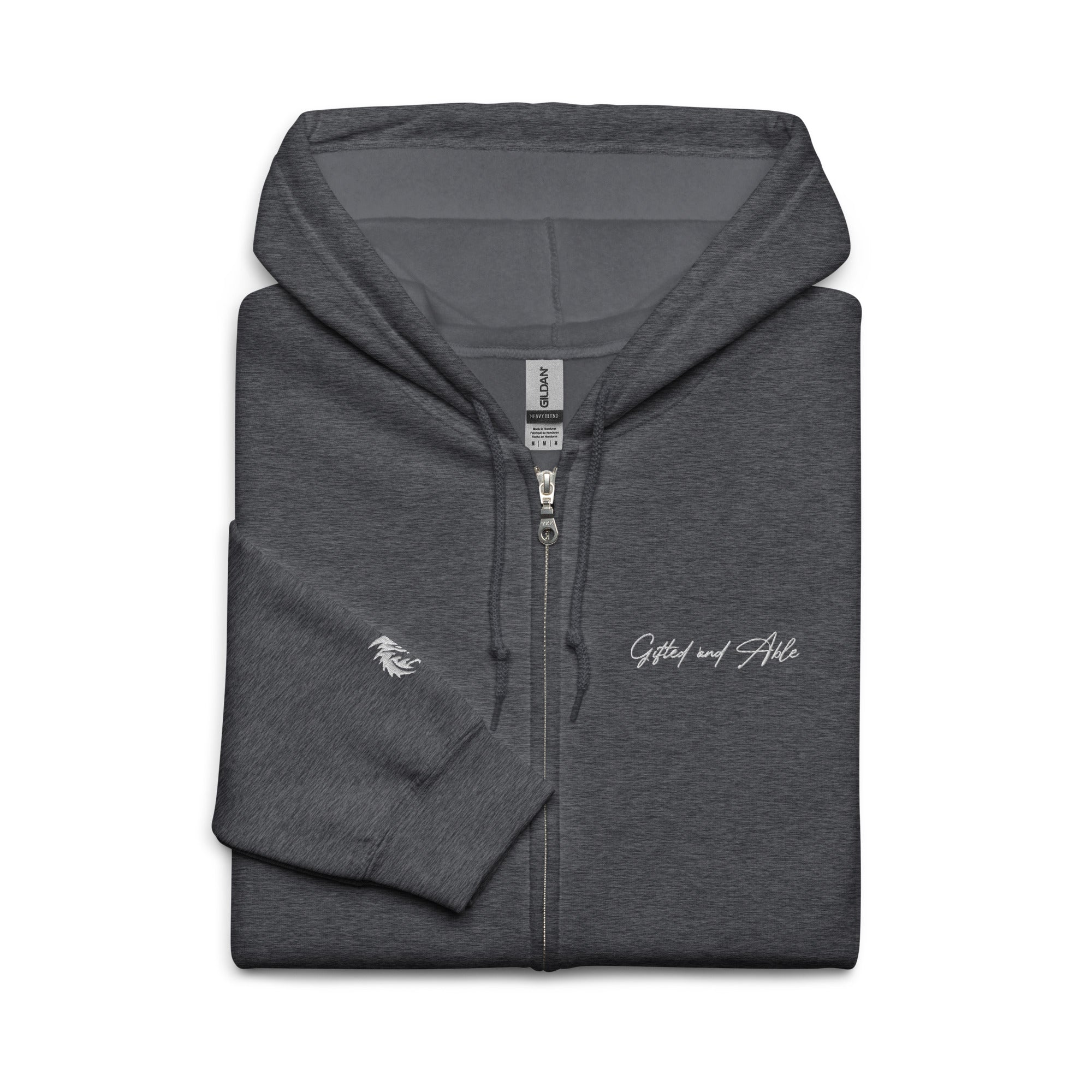 Dragon Embroidered Full-Zip G&A Hooded Jacket