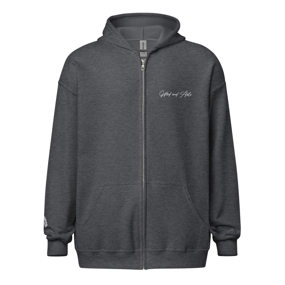 Dragon Embroidered Full-Zip G&A Hooded Jacket
