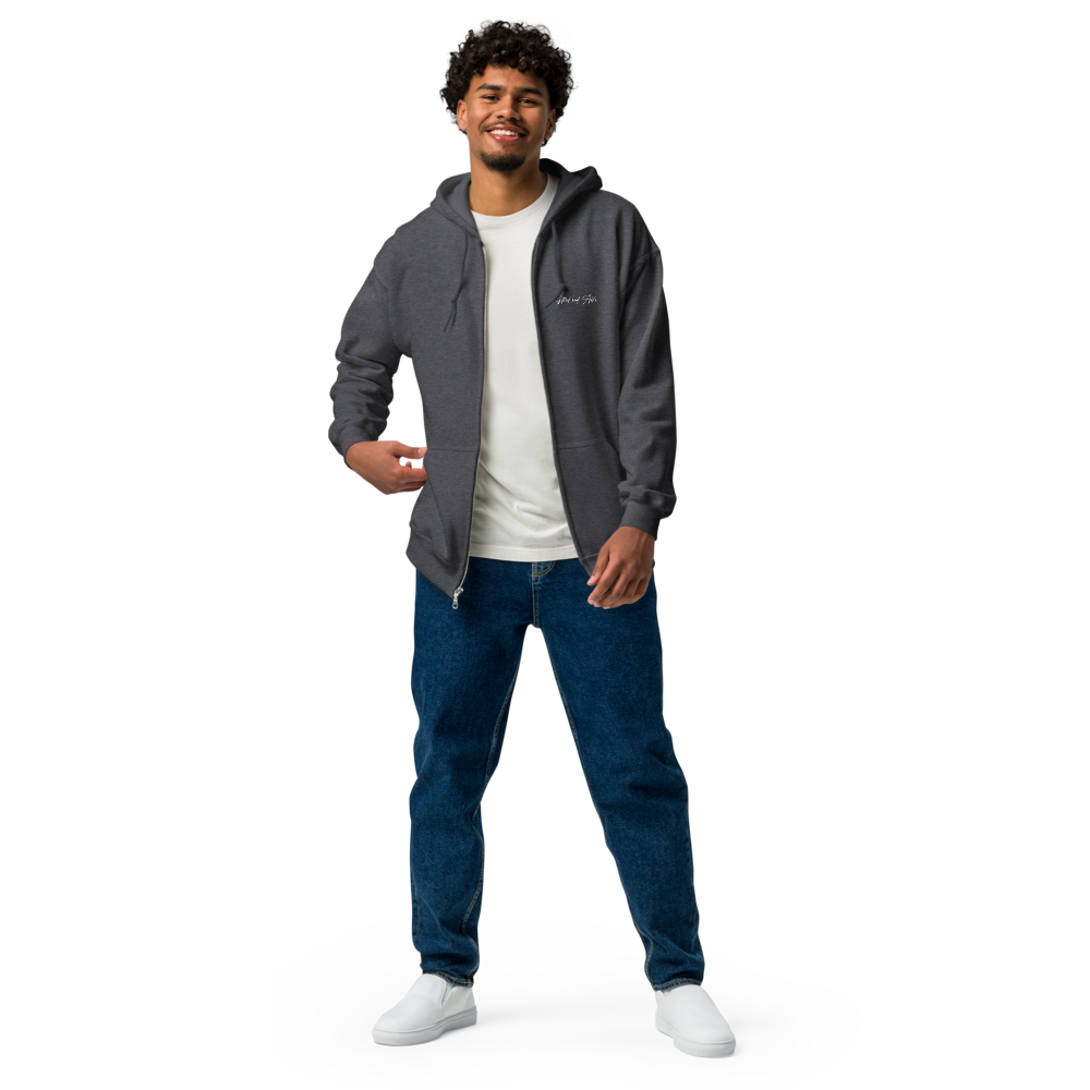Dragon Embroidered Full-Zip G&A Hooded Jacket