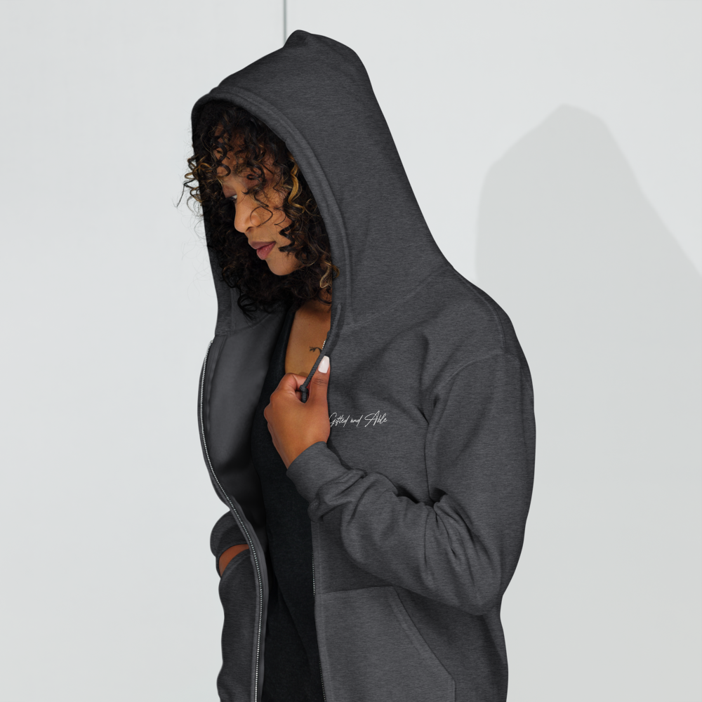 Dragon Embroidered Full-Zip G&A Hooded Jacket