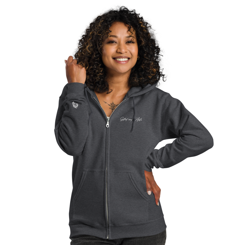 Dragon Embroidered Full-Zip G&A Hooded Jacket