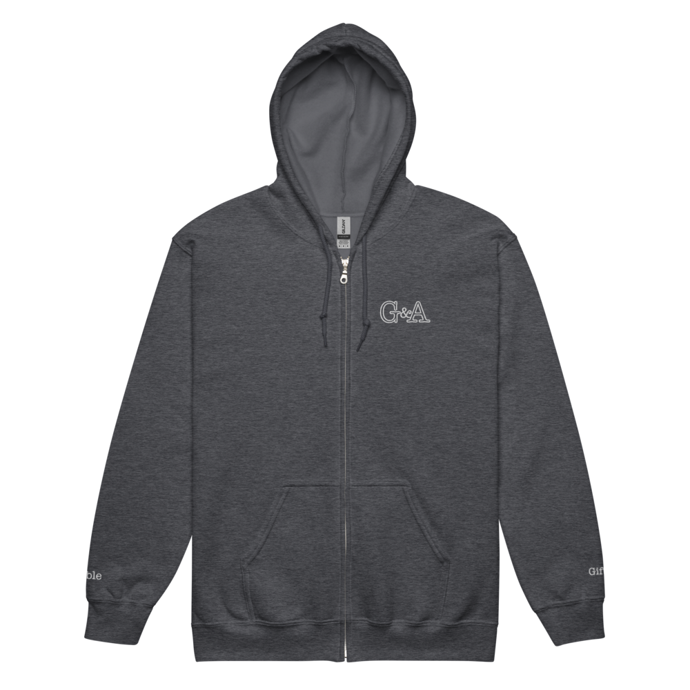G&A Embroidered Full Zip Hooded Jacket
