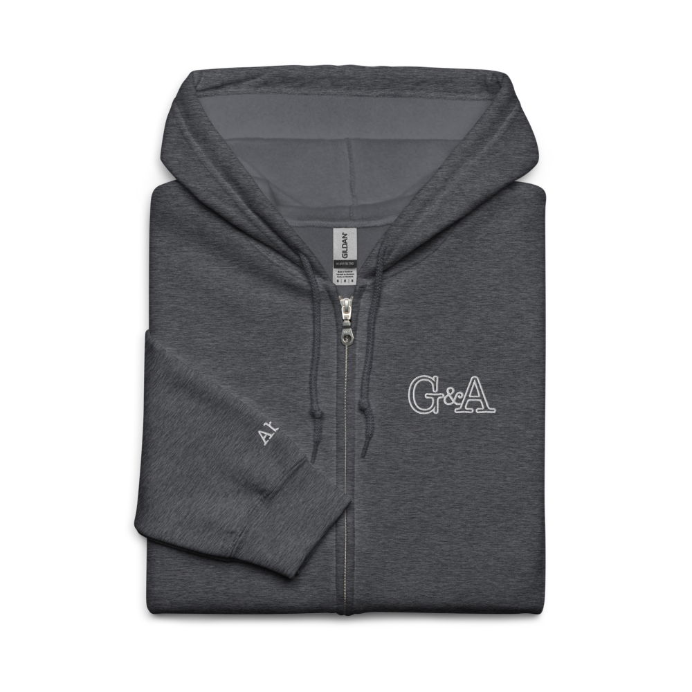 G&A Embroidered Full Zip Hooded Jacket