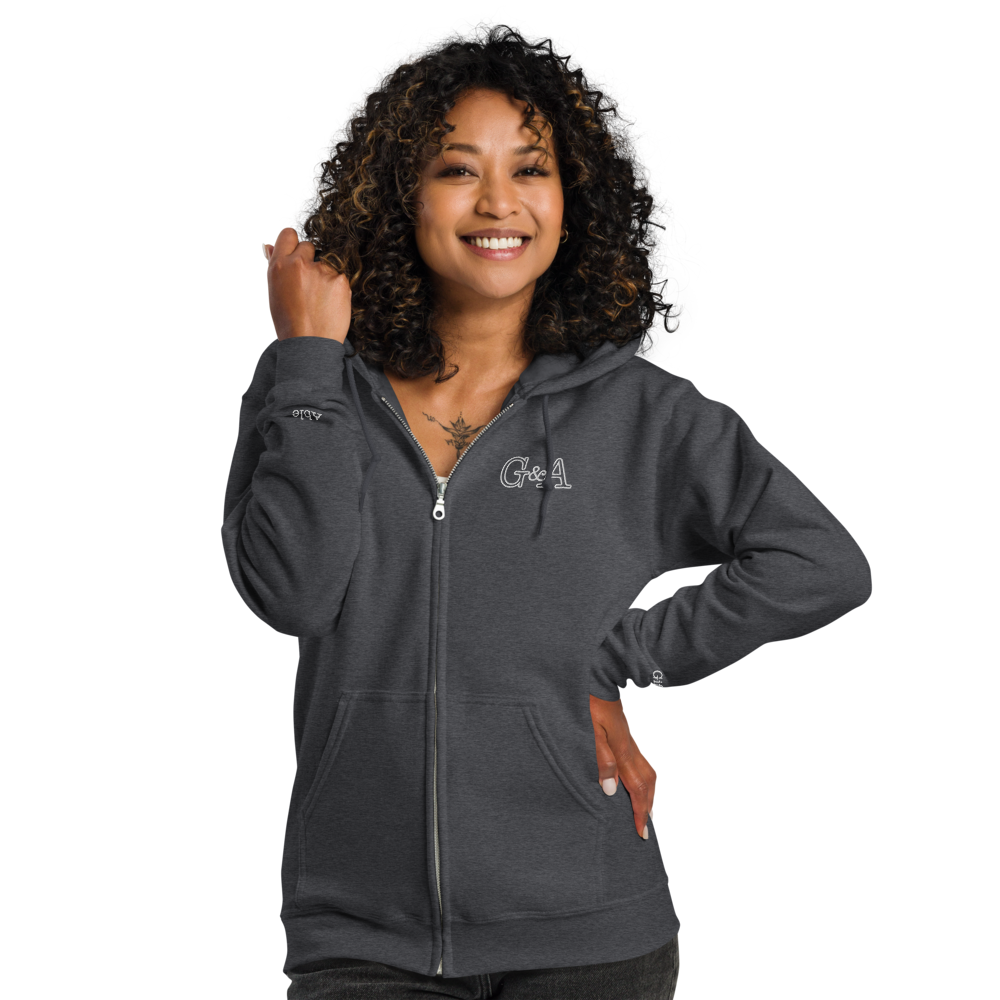G&A Embroidered Full Zip Hooded Jacket