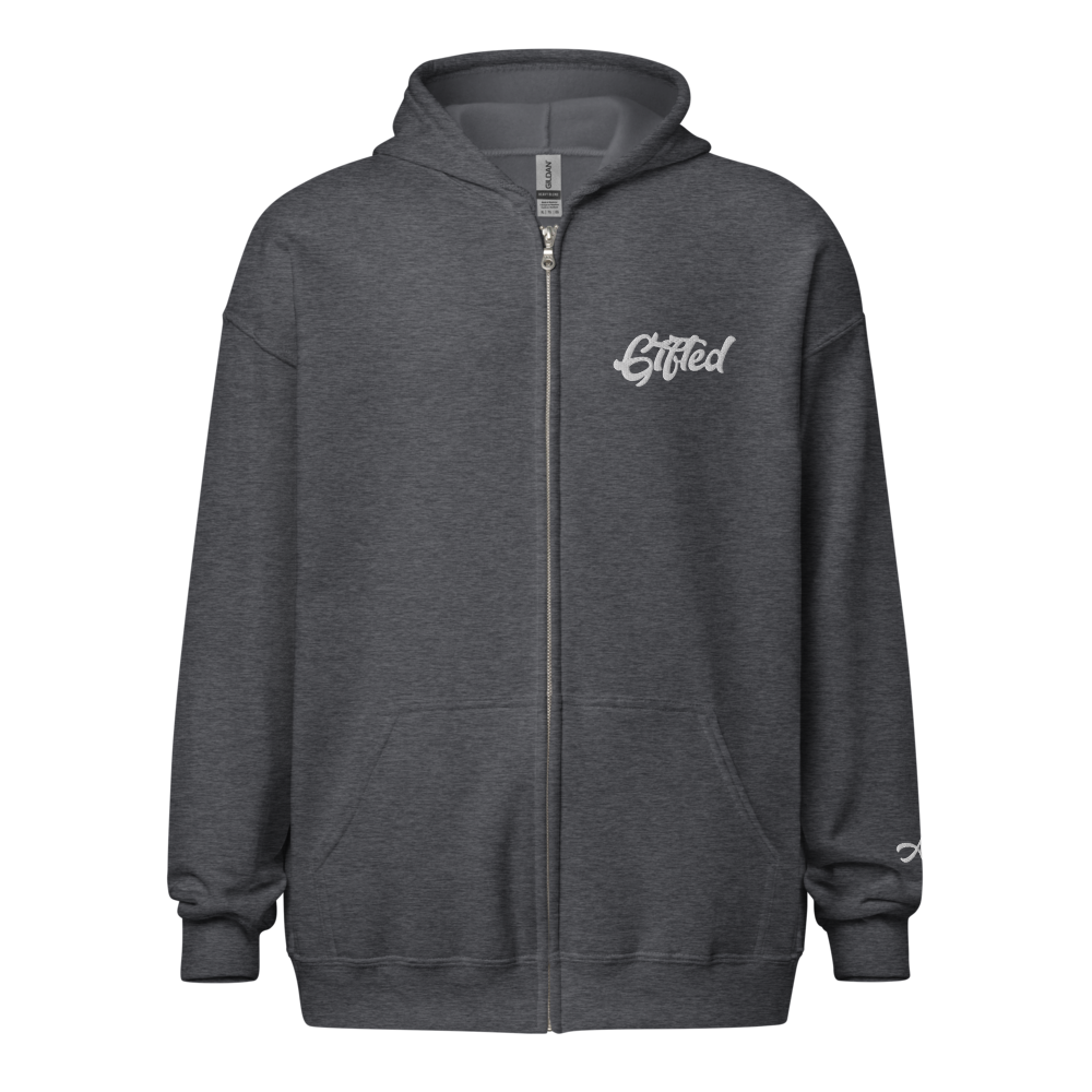 "Gifted" Embroidered Full-Zip Hooded Jacket