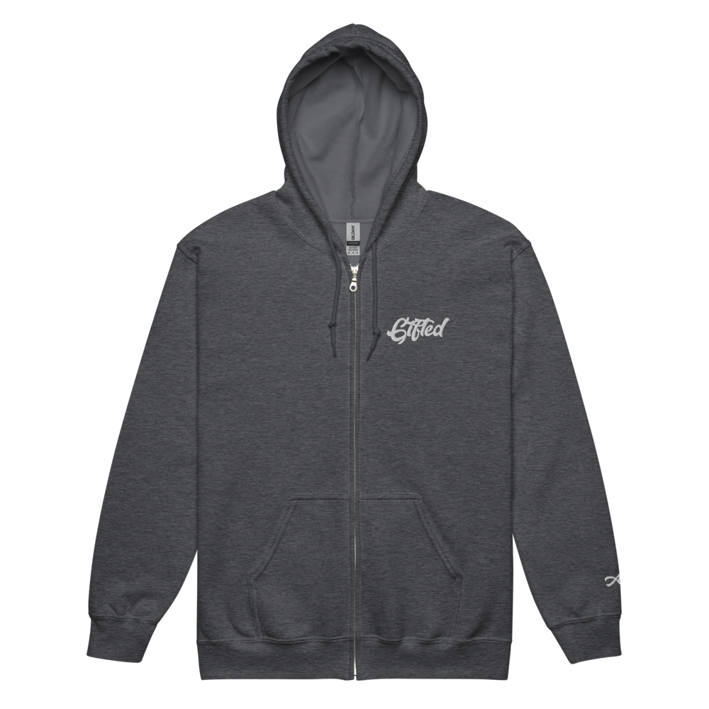 "Gifted" Embroidered Full-Zip Hooded Jacket