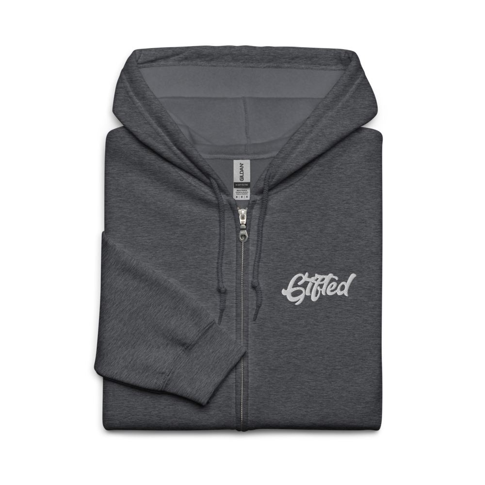 "Gifted" Embroidered Full-Zip Hooded Jacket