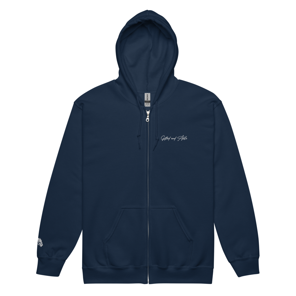 Dragon Embroidered Full-Zip G&A Hooded Jacket